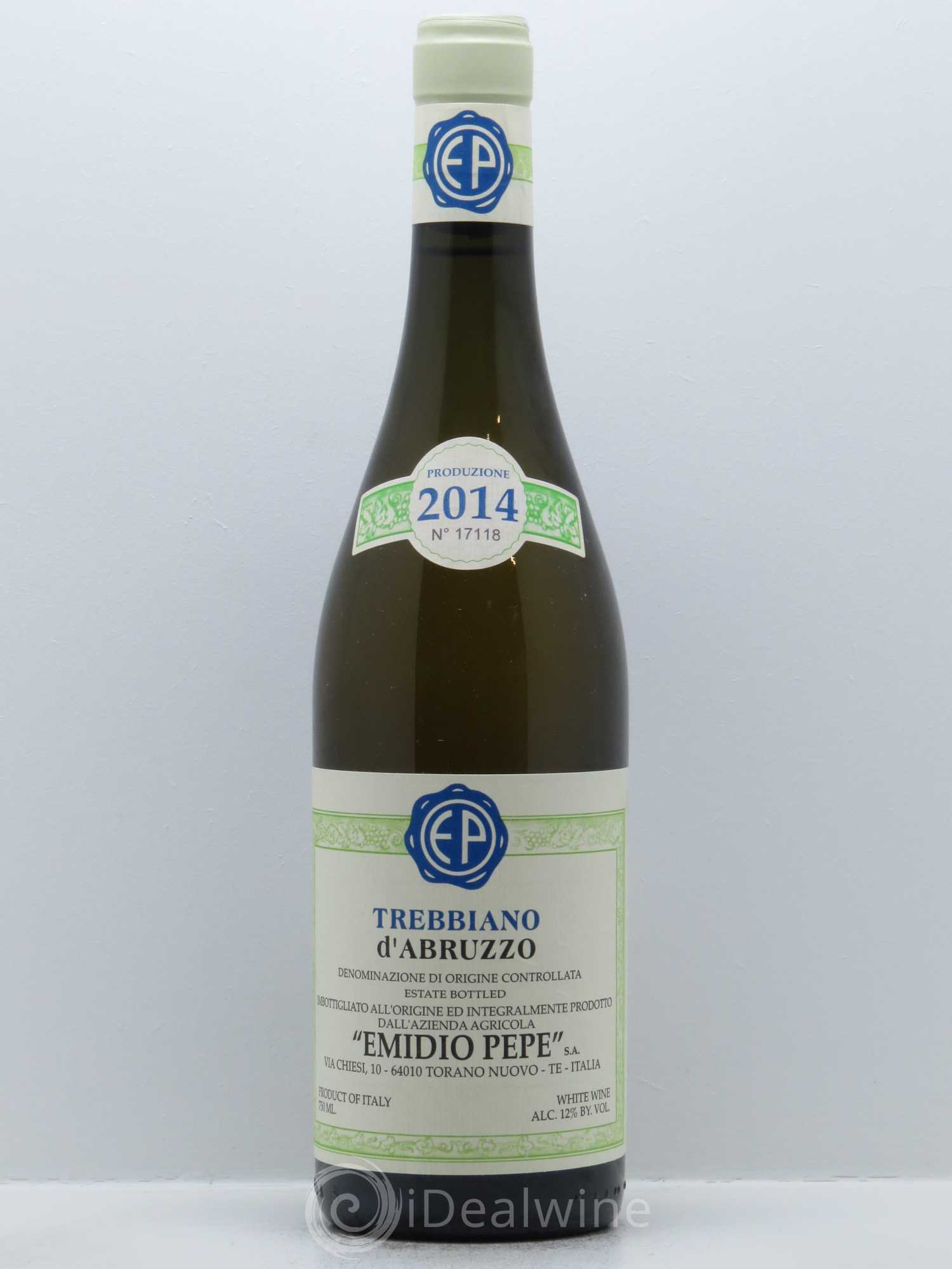Trebbiano d'Abruzzo DOC Vecchie Viti Emidio Pepe 2014 - Lot de 1 bouteille - 0