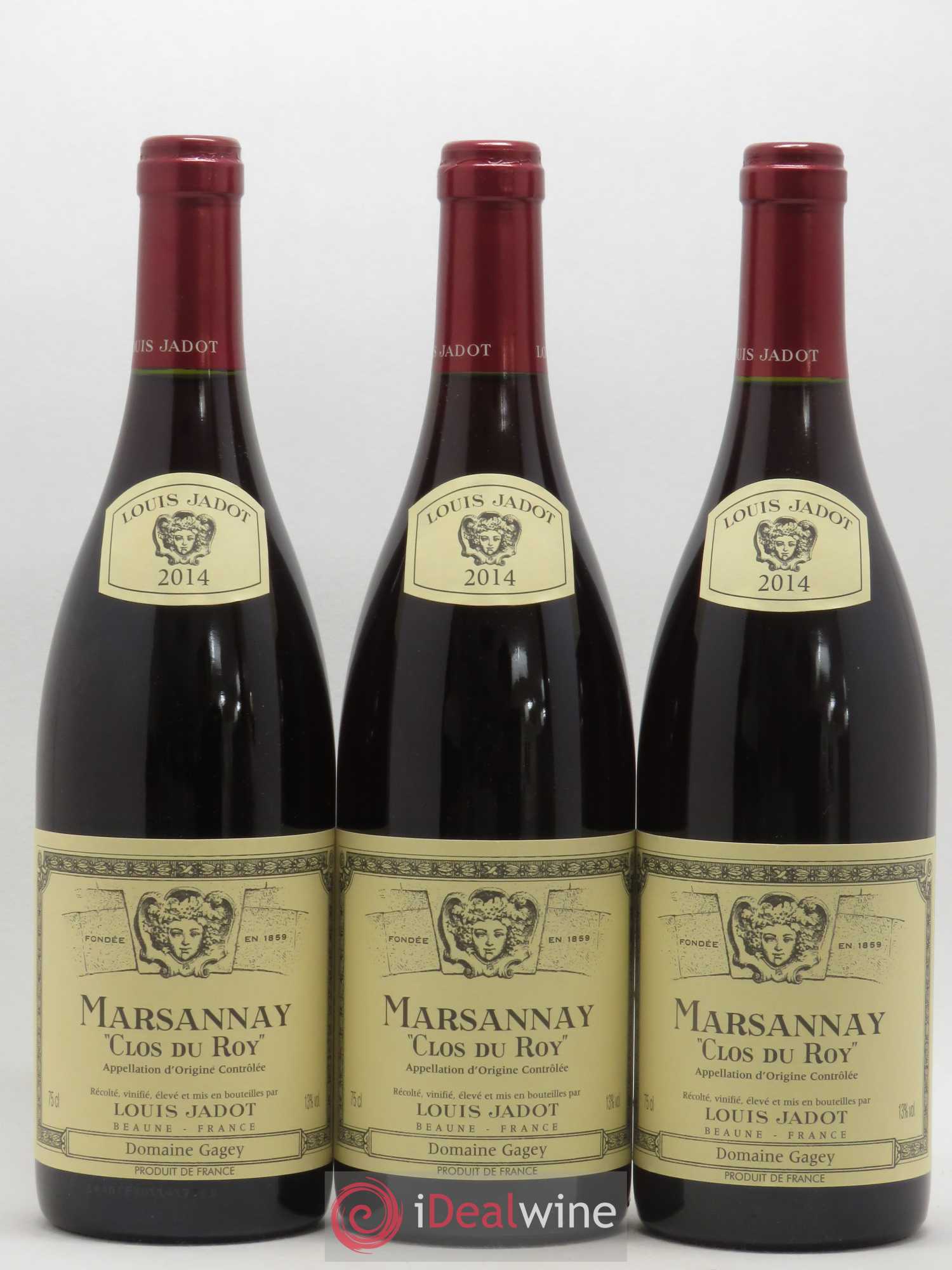 Marsannay Clos du Roy Maison Louis Jadot 2014 - Lot de 3 bouteilles - 0