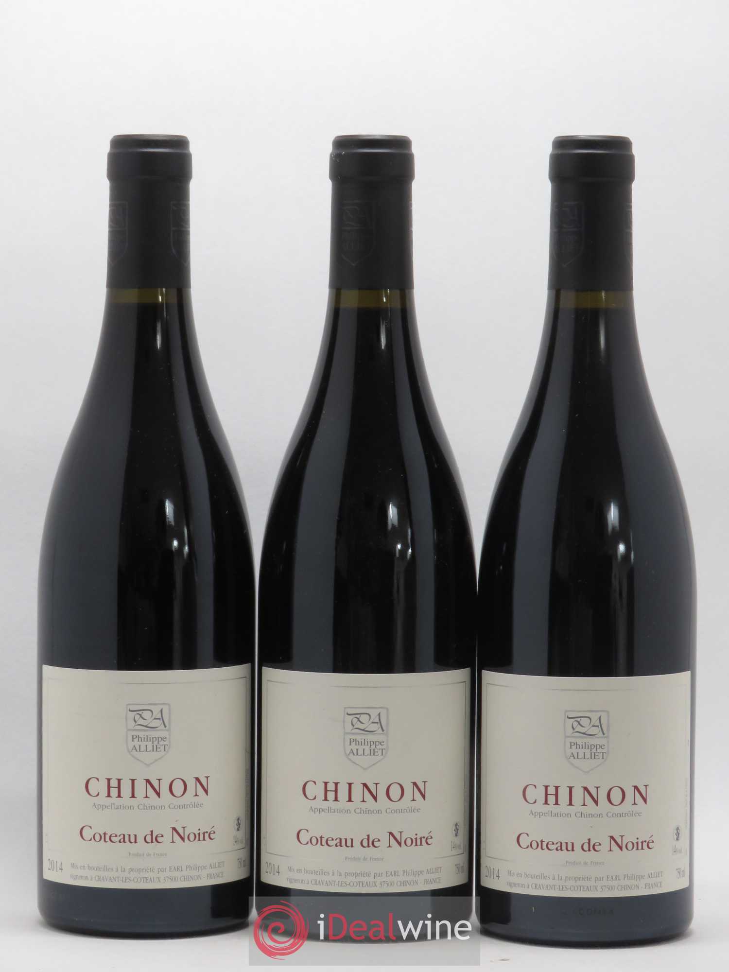 Chinon Coteau de Noiré Philippe Alliet 2014 - Lot de 3 bouteilles - 0