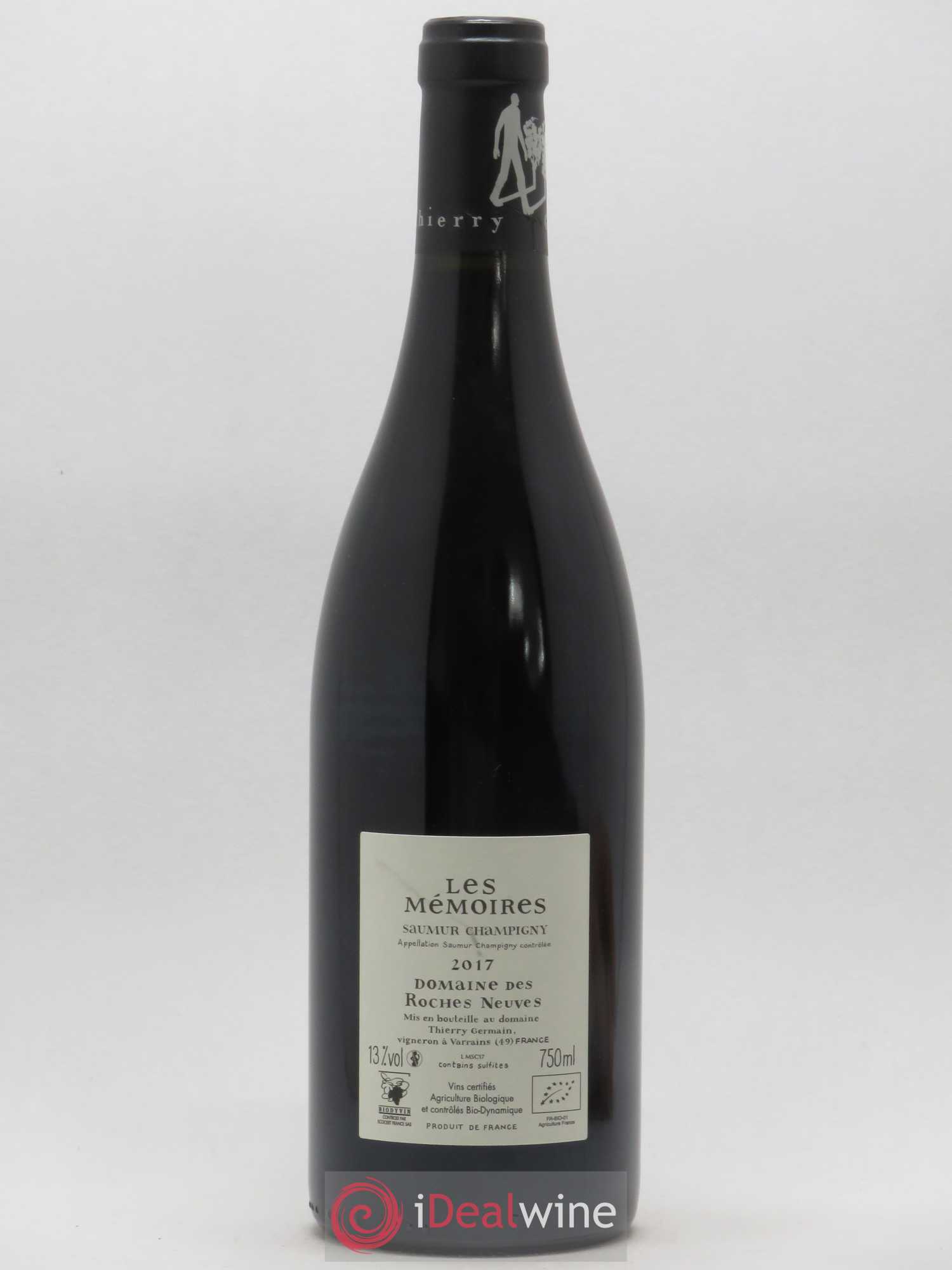 Saumur-Champigny Les Mémoires Domaine des Roches Neuves - Thierry Germain 2017 - Posten von 1 Flasche - 1
