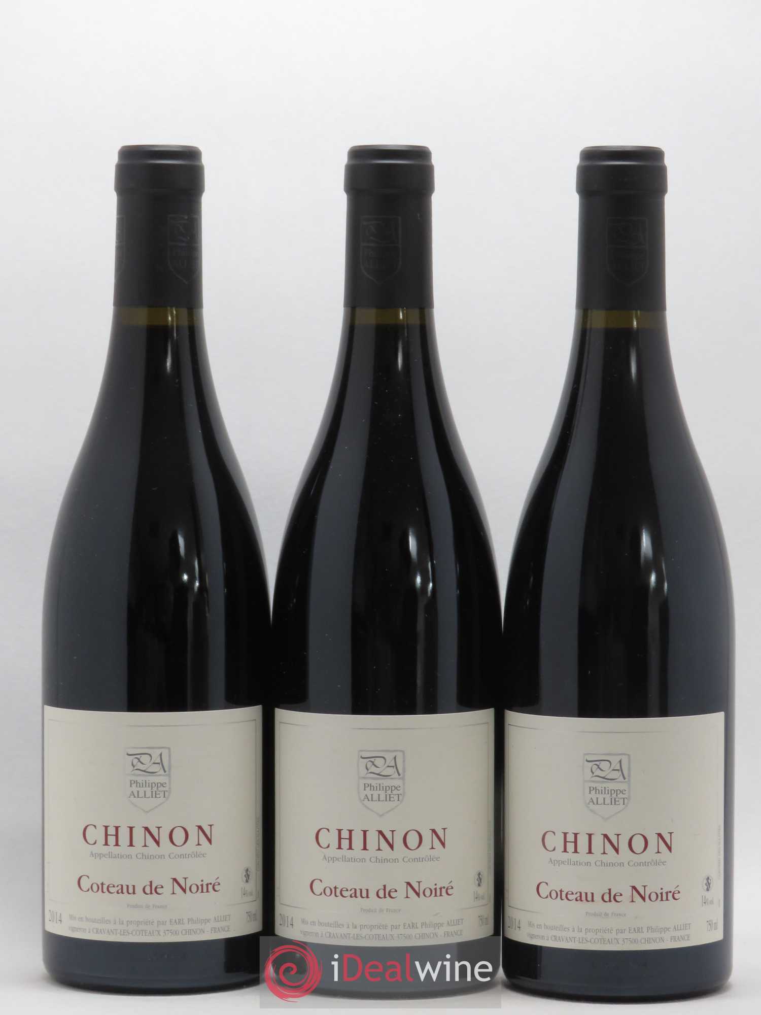 Chinon Coteau de Noiré Philippe Alliet 2014 - Lot de 3 bouteilles - 0