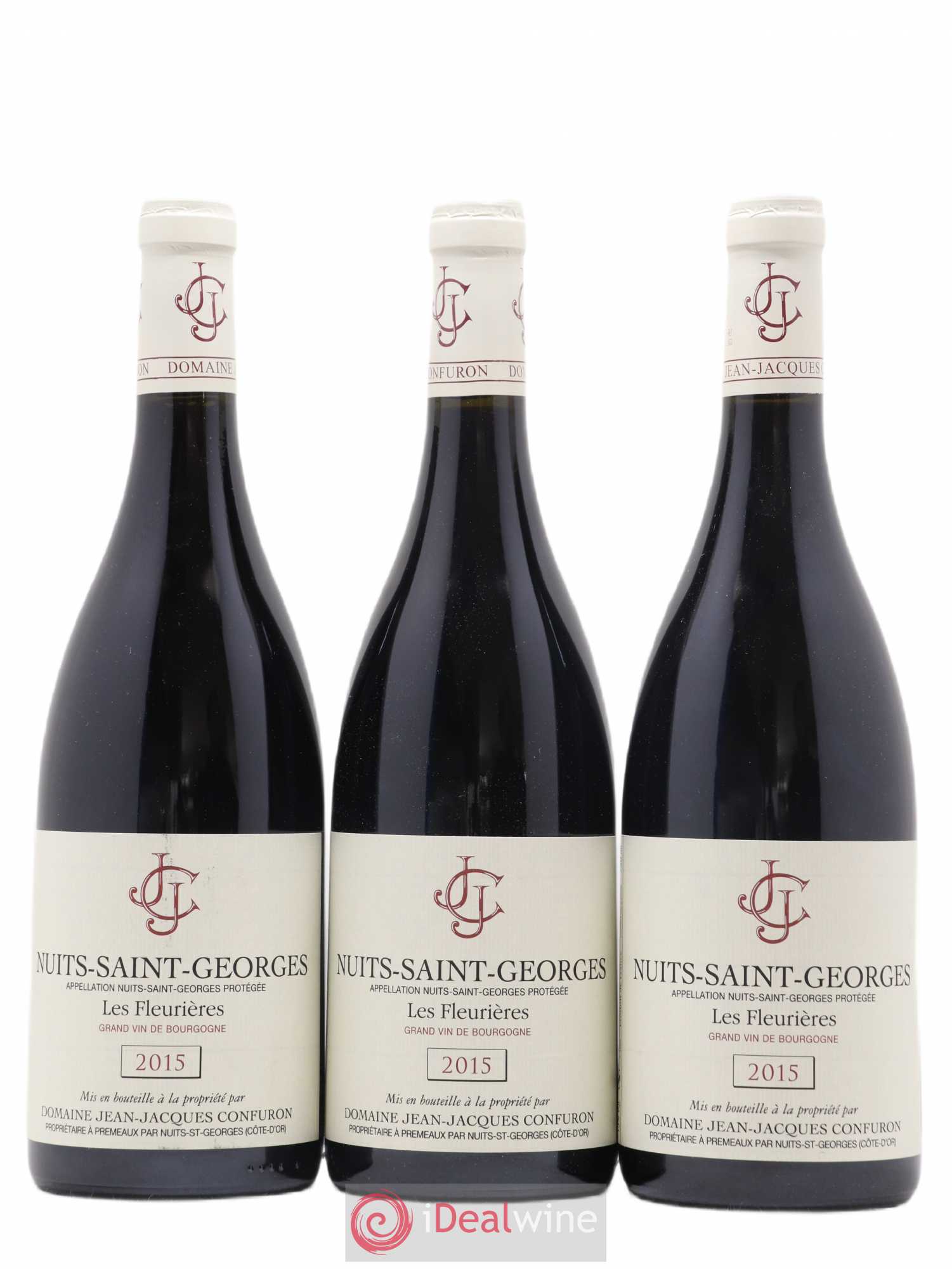 Nuits-Saint-Georges Les Fleurières Jean-Jacques Confuron 2015 - Lot de 3 bouteilles - 0