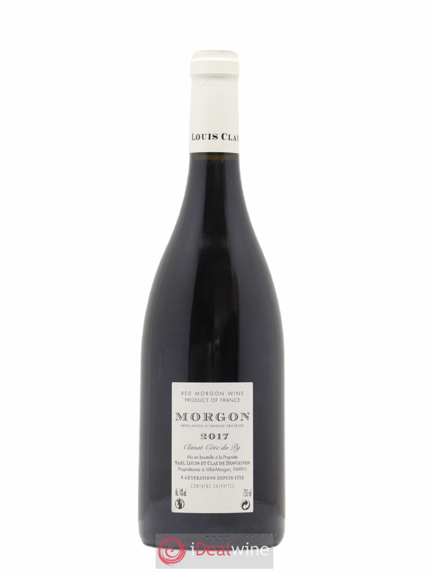 Morgon Côte de Py Javernières Louis-Claude Desvignes 2017 - Lot de 1 bouteille - 1