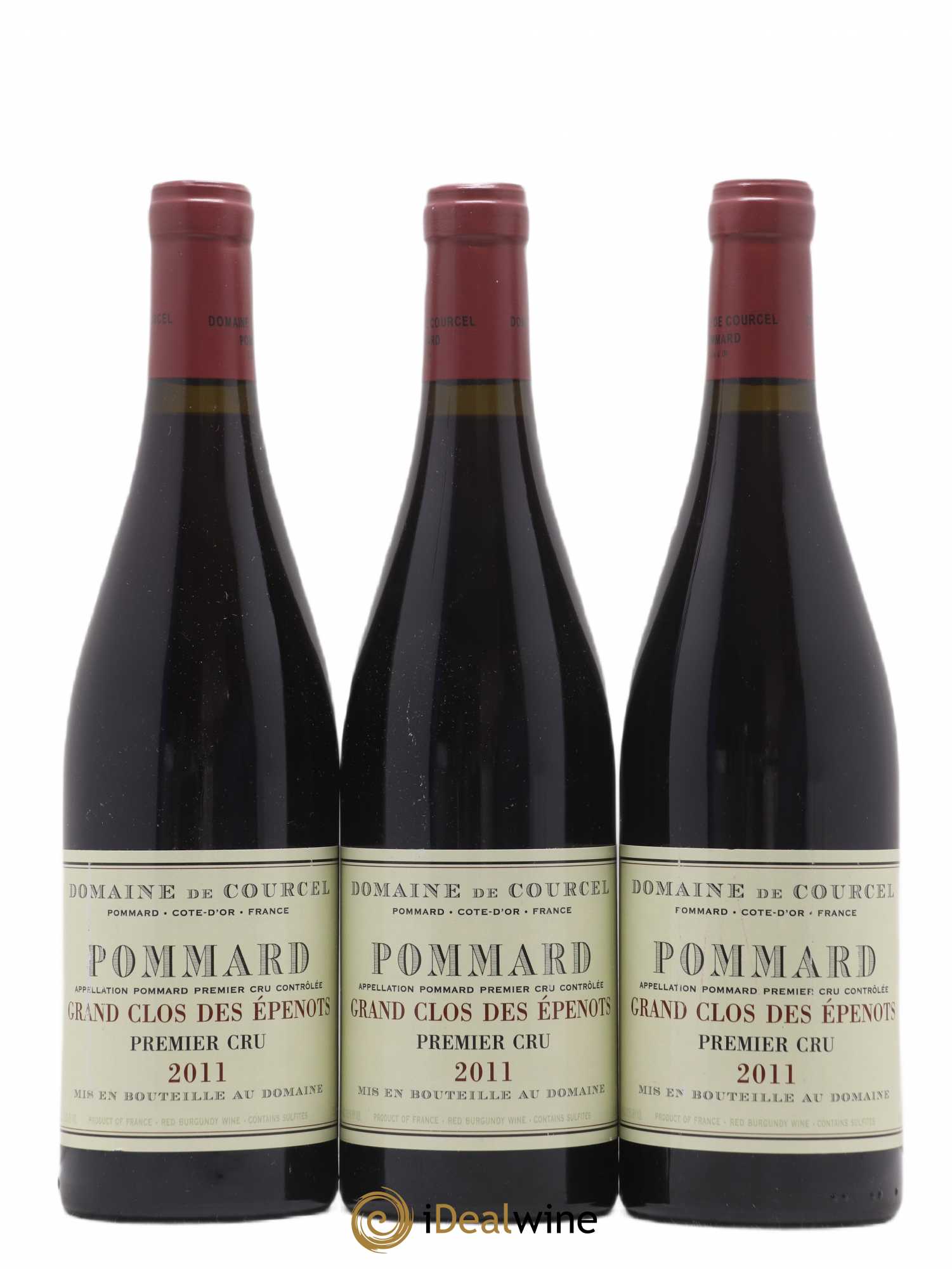 Pommard 1er Cru Grand Clos des Epenots de Courcel (Domaine) 2011 - Lot de 3 bouteilles - 0