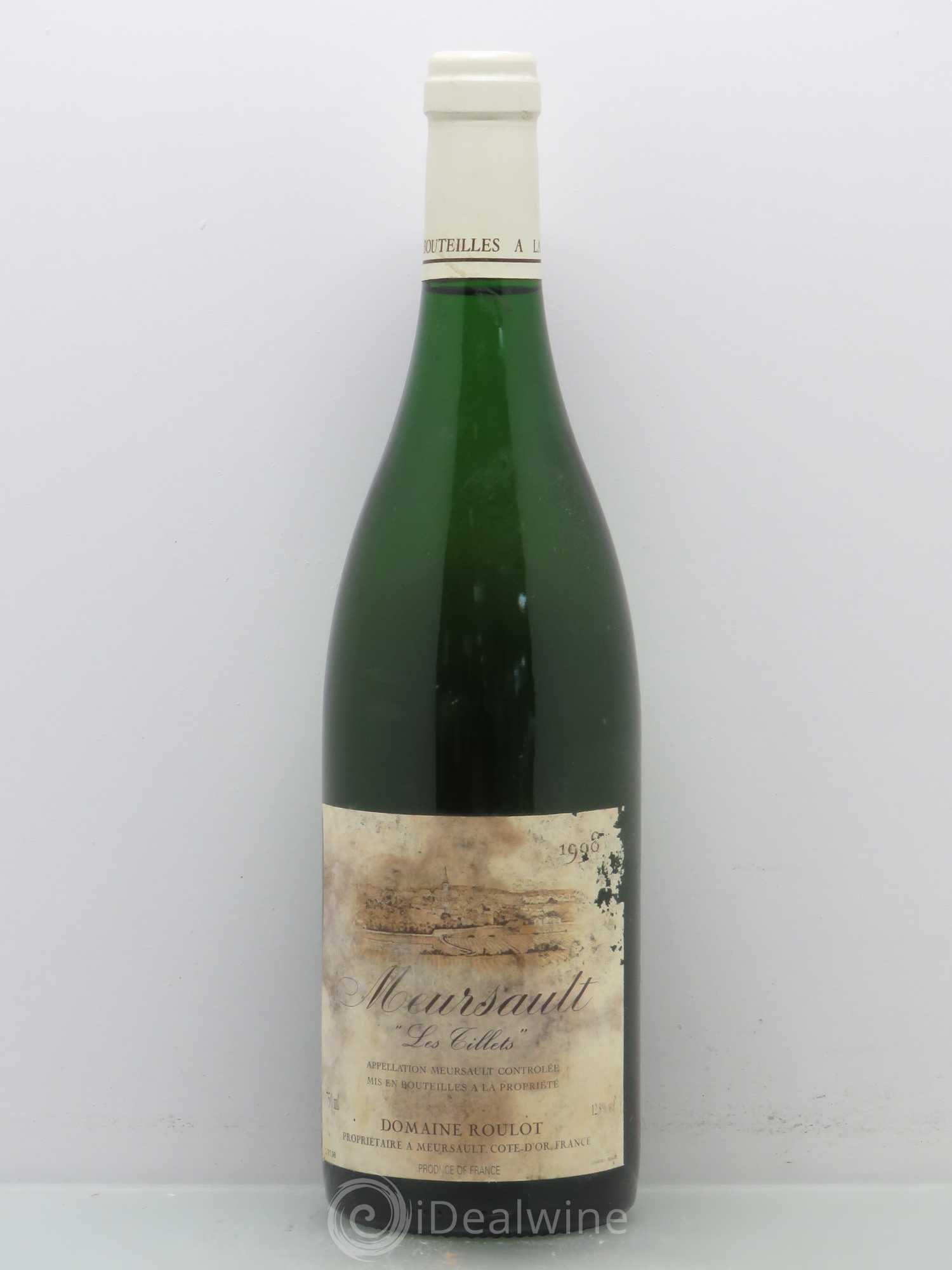 Meursault Les Tillets Roulot (Domaine) 1998 - Lot de 1 bouteille - 0