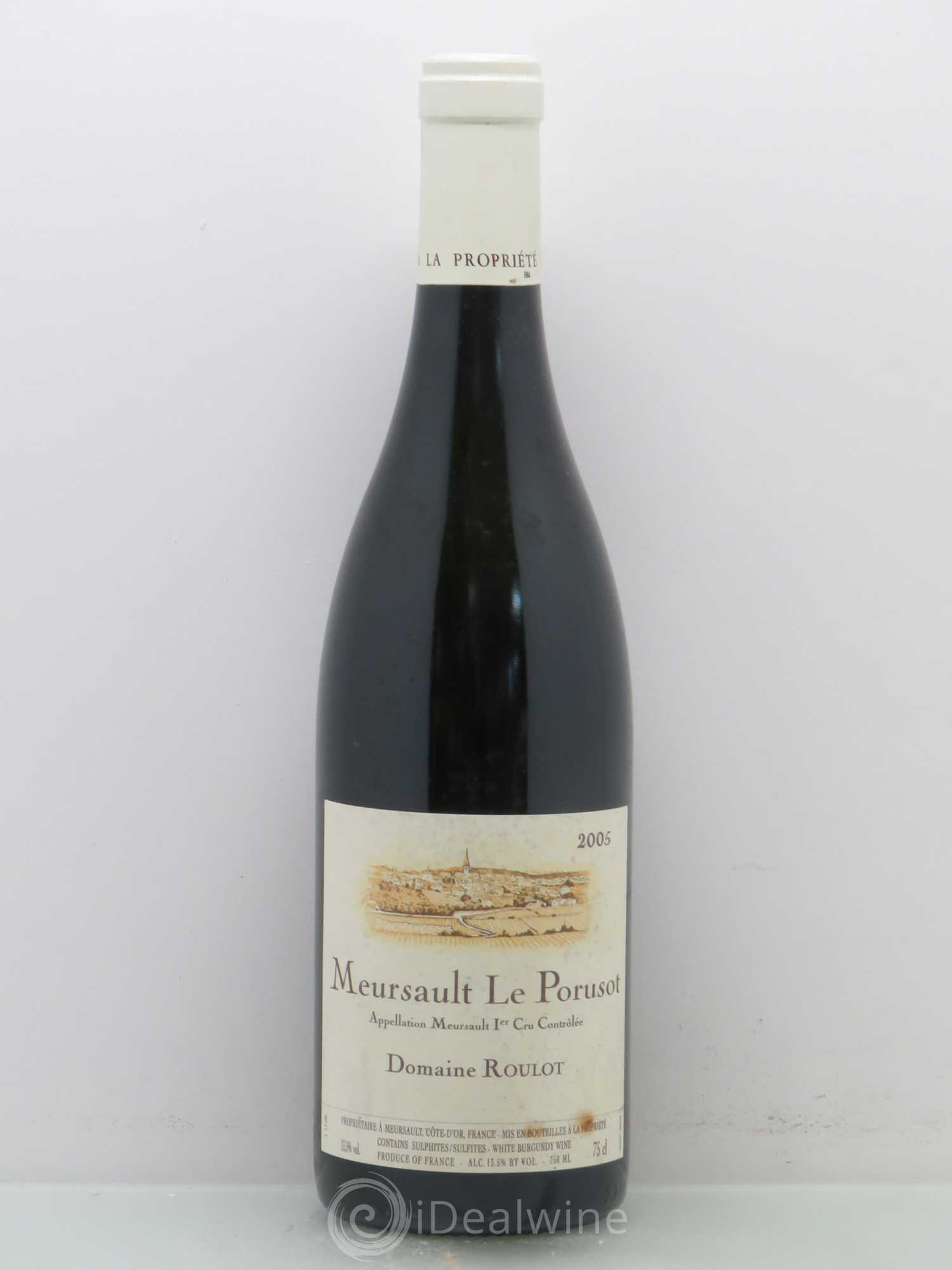 Meursault 1er Cru Le Porusot Roulot (Domaine) 2005 - Lot de 1 bouteille - 0
