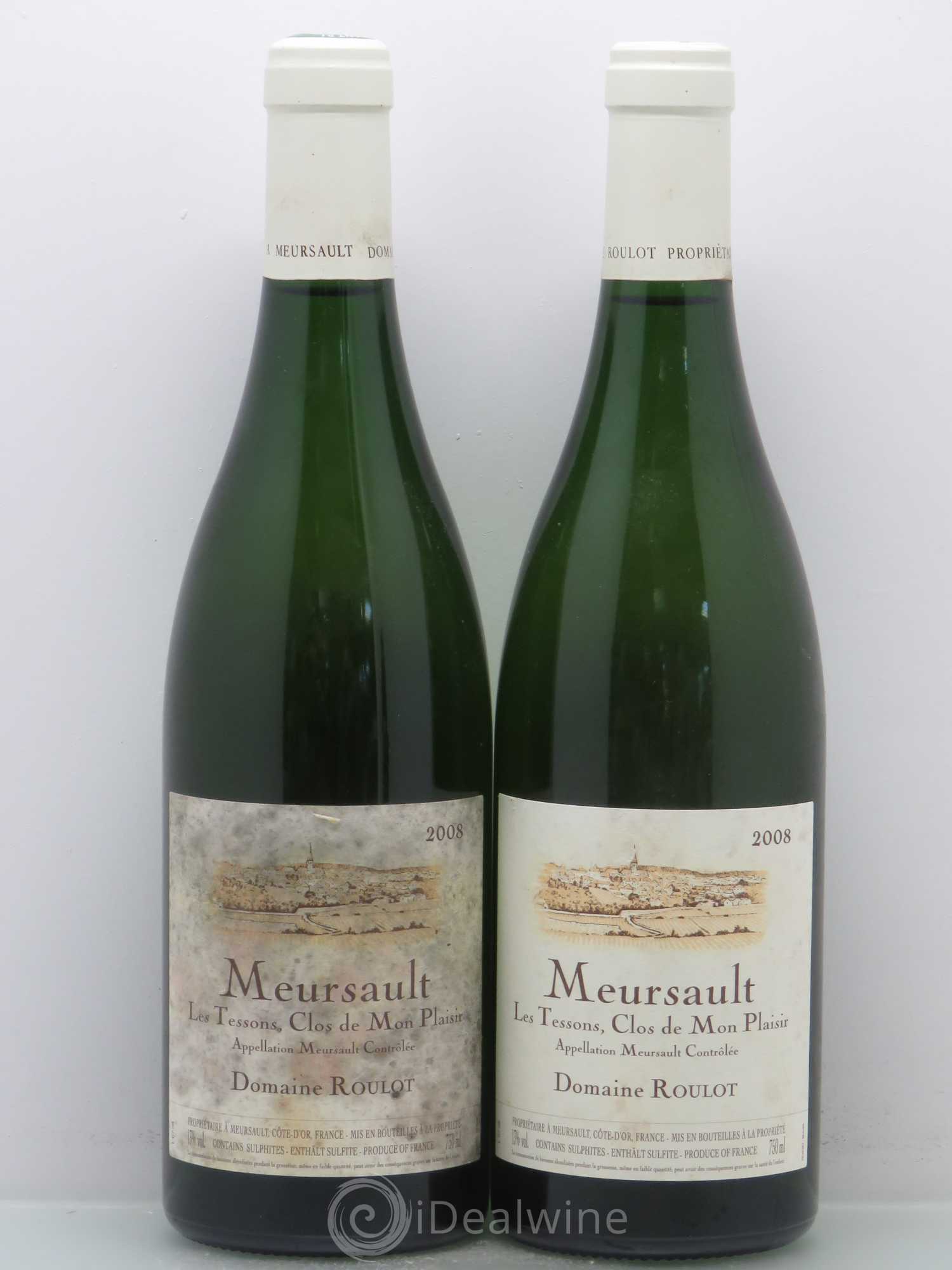 Meursault Les Tessons Clos de Mon plaisir Roulot (Domaine) 2008 - Posten von 2 Flaschen - 0