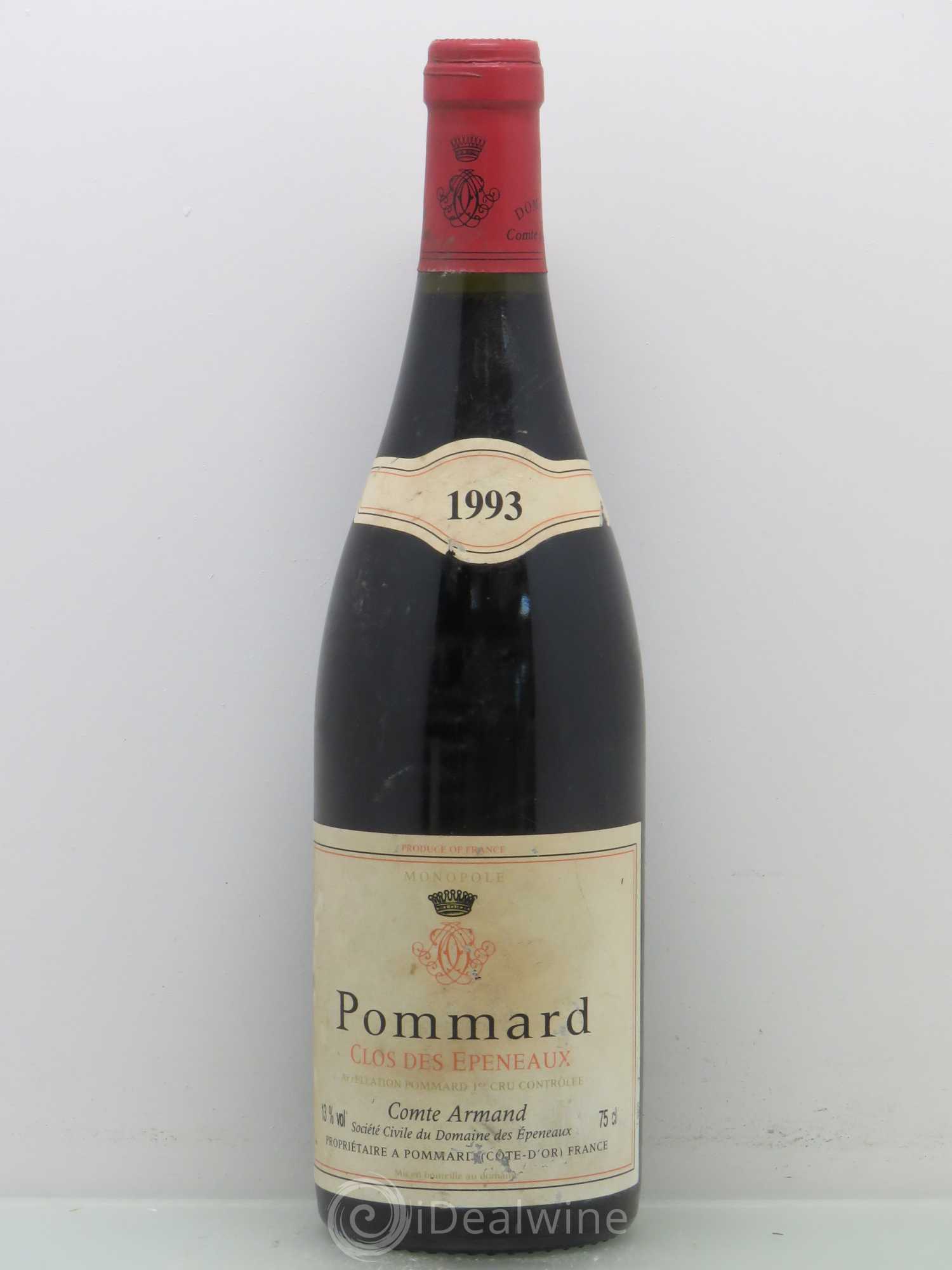 Pommard 1er Cru Clos des Epeneaux Comte Armand 1993 - Lot de 1 bouteille - 0