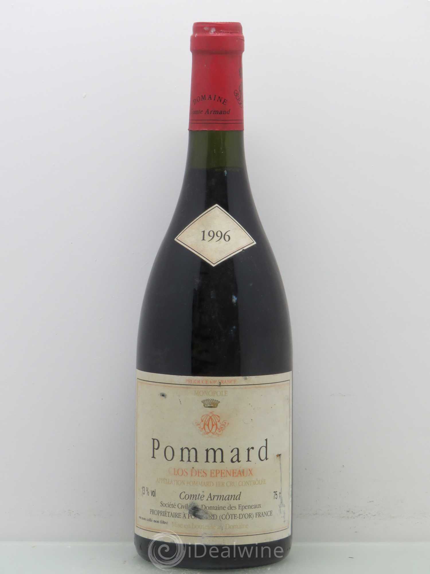 Pommard 1er Cru Clos des Epeneaux Comte Armand 1996 - Lot de 1 bouteille - 0