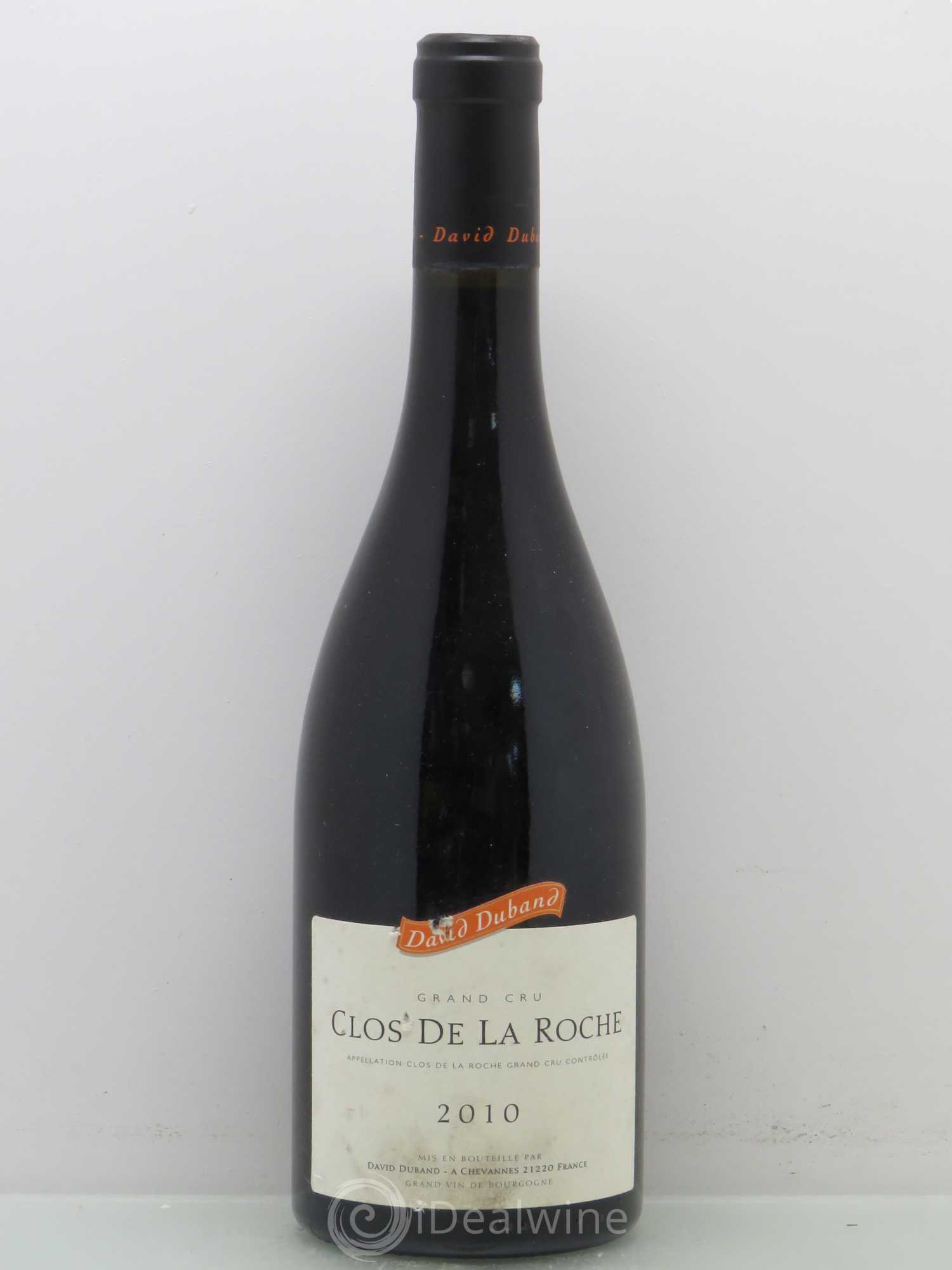 Clos de la Roche Grand Cru David Duband 2010 - Lot de 1 bouteille - 0
