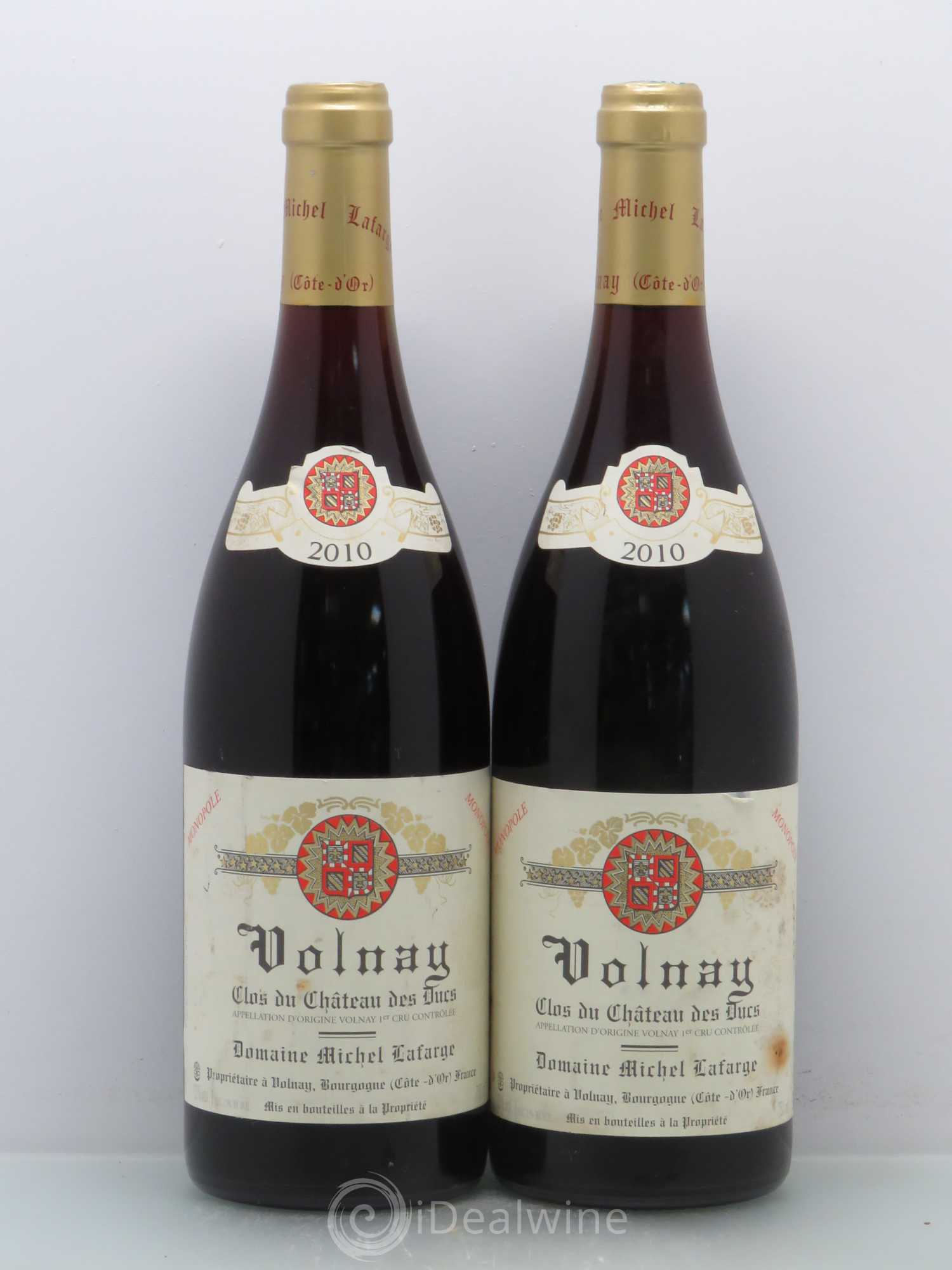 Volnay 1er Cru Clos du Château des Ducs Lafarge (Domaine) 2010 - Lot de 2 bouteilles - 0