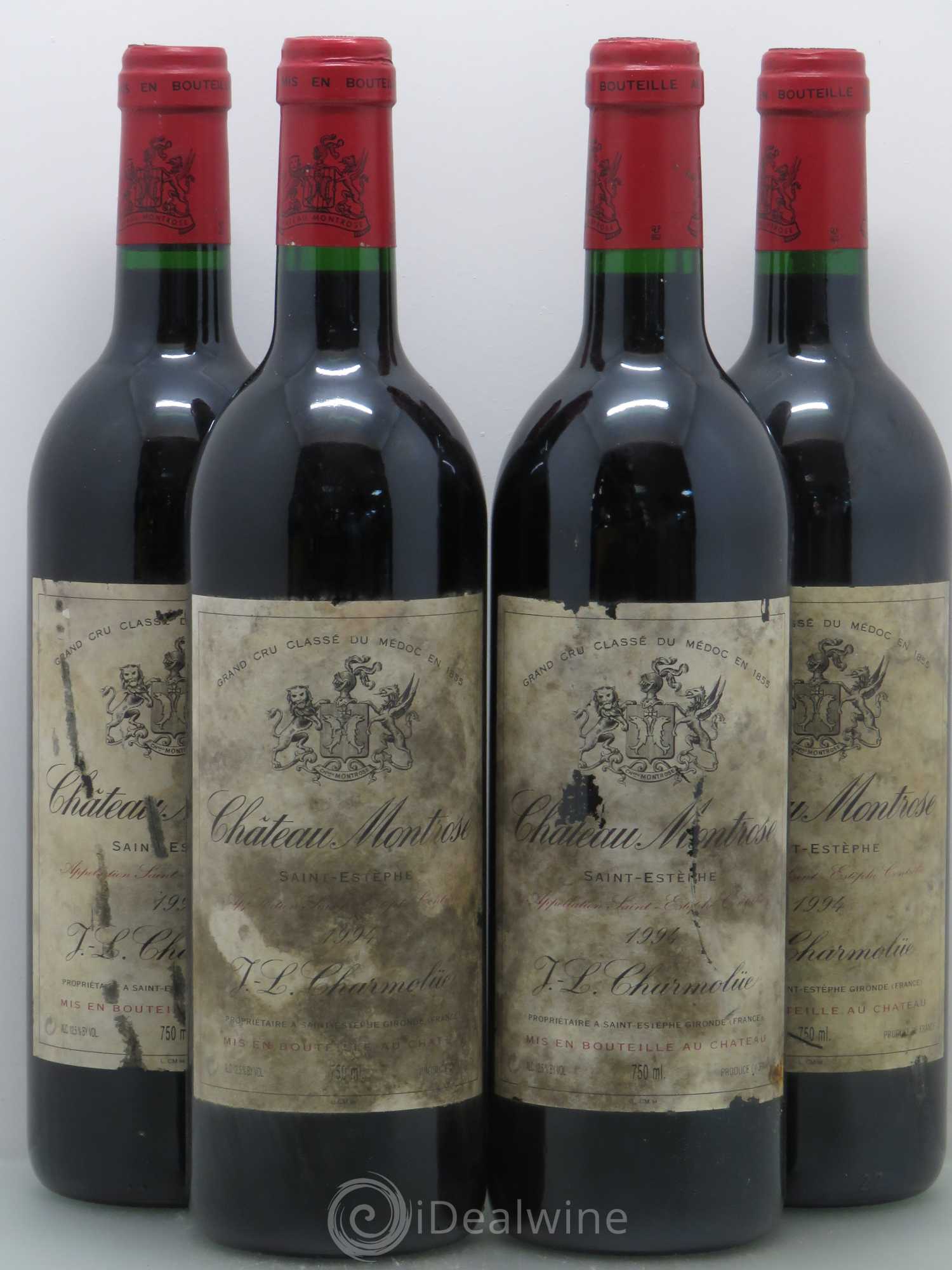 Château Montrose 2ème Grand Cru Classé 1994 - Lot de 4 bouteilles - 0