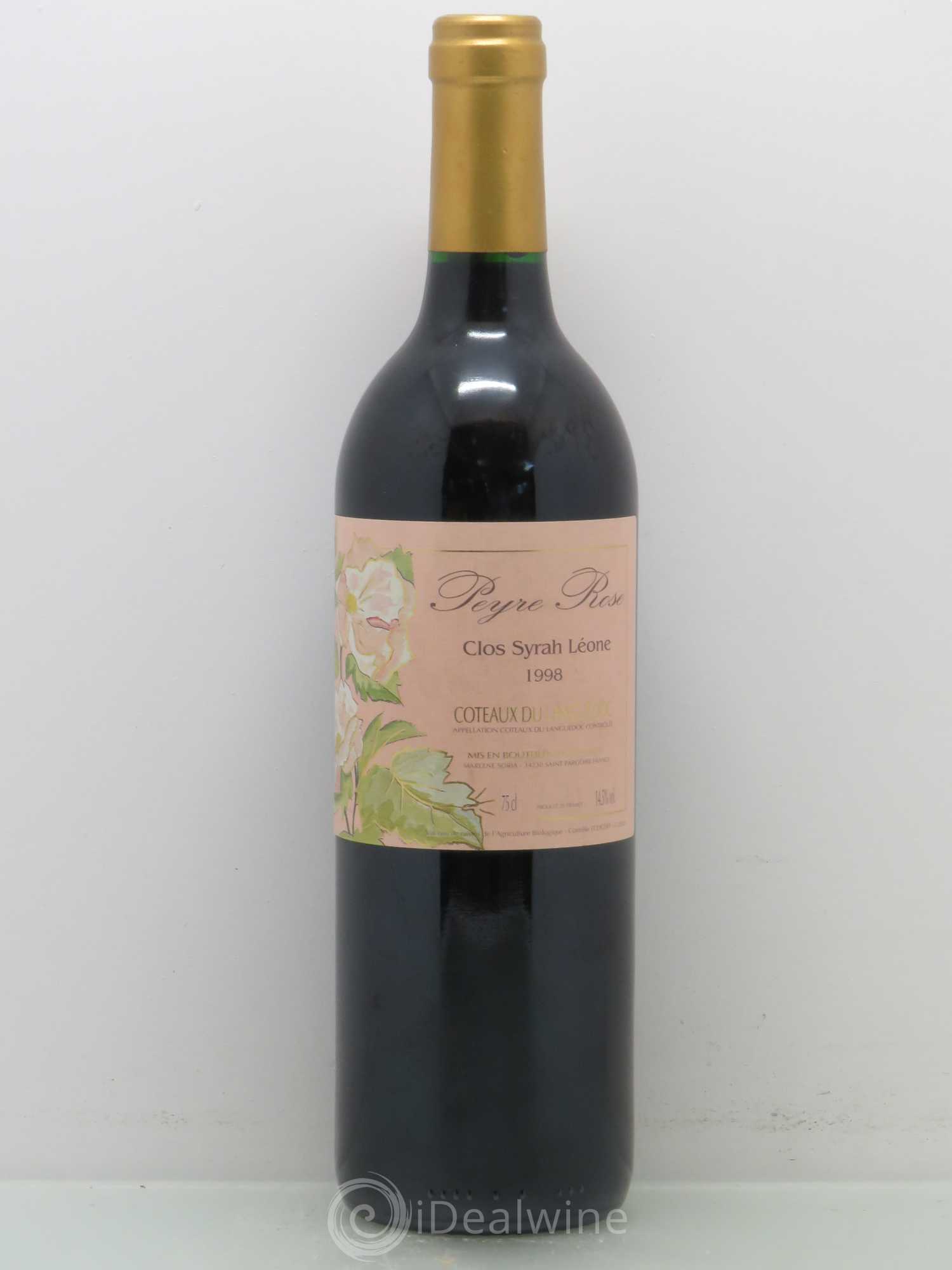 Coteaux du Languedoc Domaine Peyre Rose Belle Léone (anciennement Syrah Léone) Marlène Soria 1998 - Lot de 1 bouteille - 0