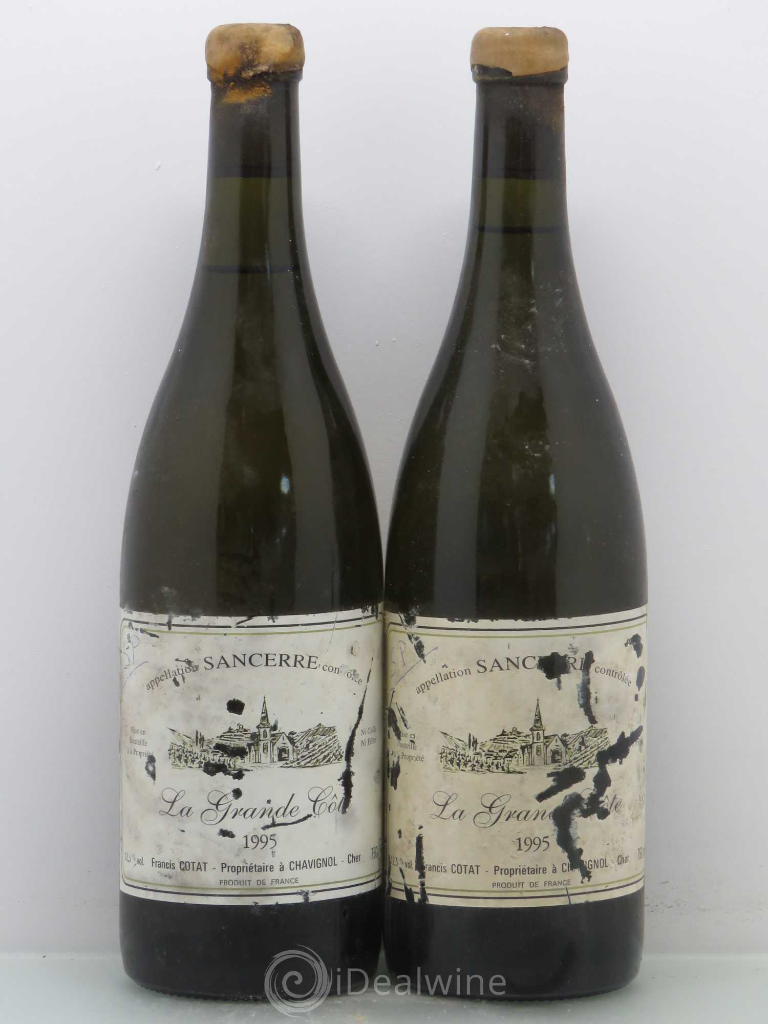 Sancerre La Grande Côte Francis Cotat 1995 - Posten von 2 Flaschen - 0