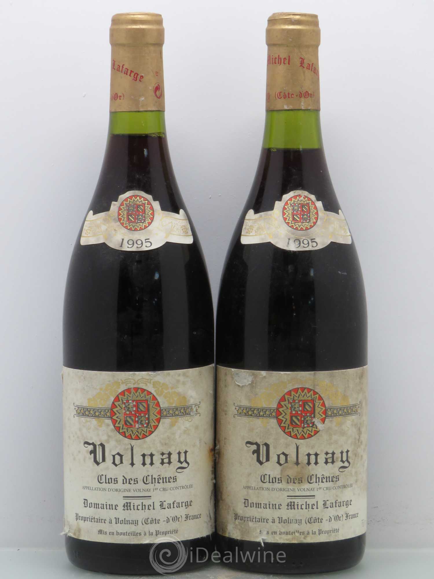 Volnay 1er Cru Clos des Chênes Lafarge (Domaine) 1995 - Lot de 2 bouteilles - 0