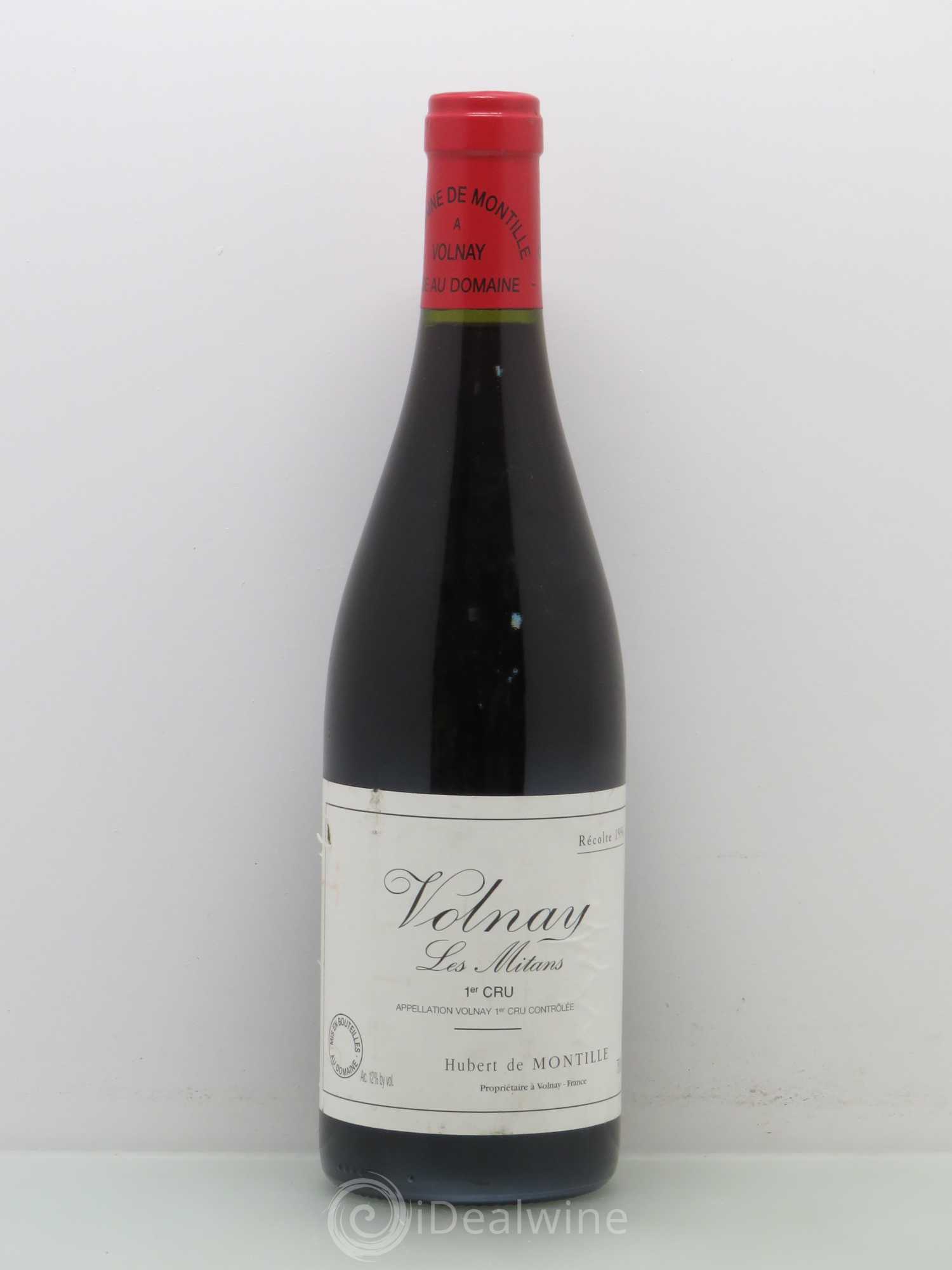 Volnay 1er Cru Les Mitans De Montille (Domaine) 1996 - Lot de 1 bouteille - 0