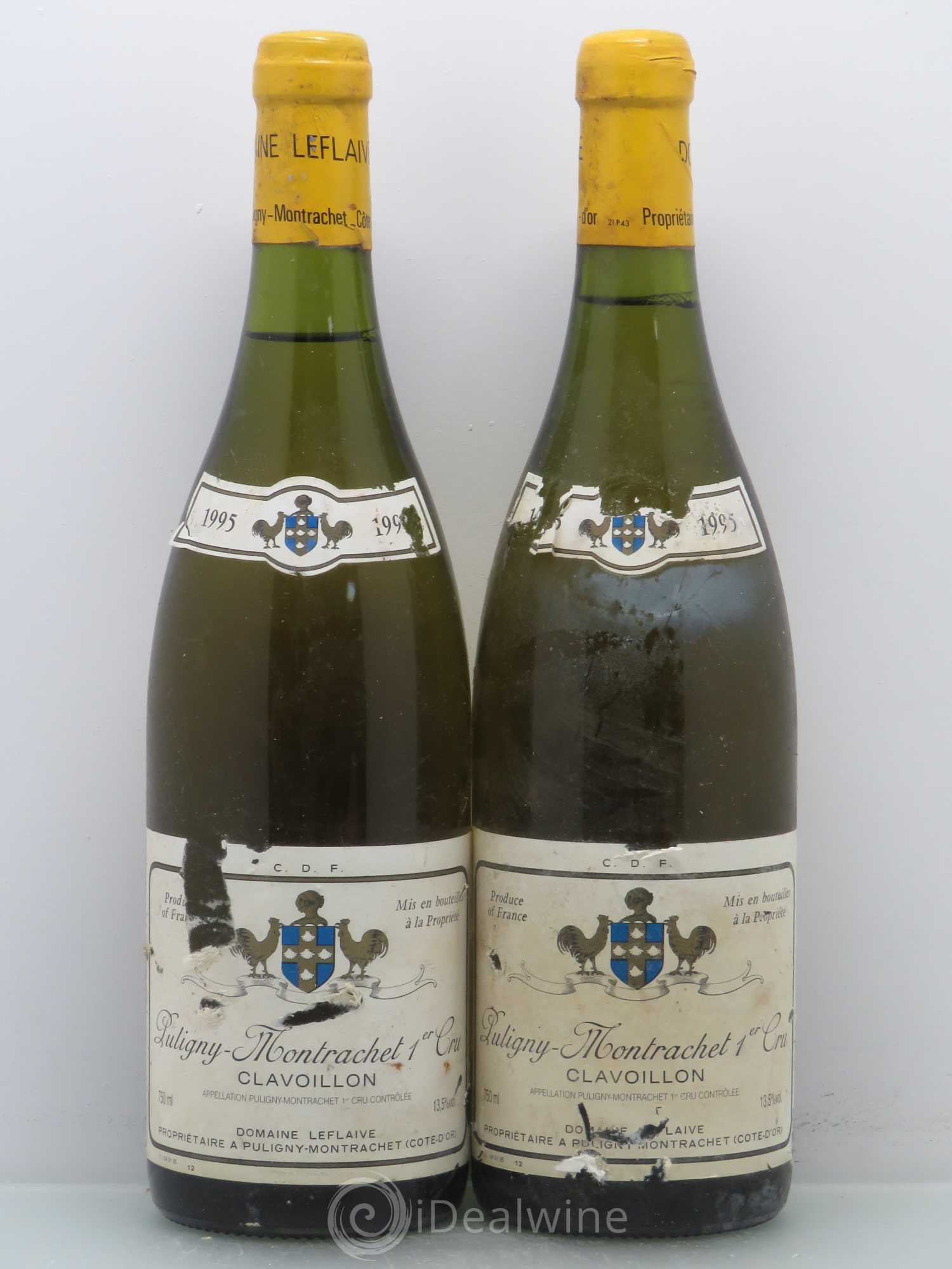 Puligny-Montrachet 1er Cru Clavoillon Leflaive (Domaine) 1995 - Lot de 2 bouteilles - 0