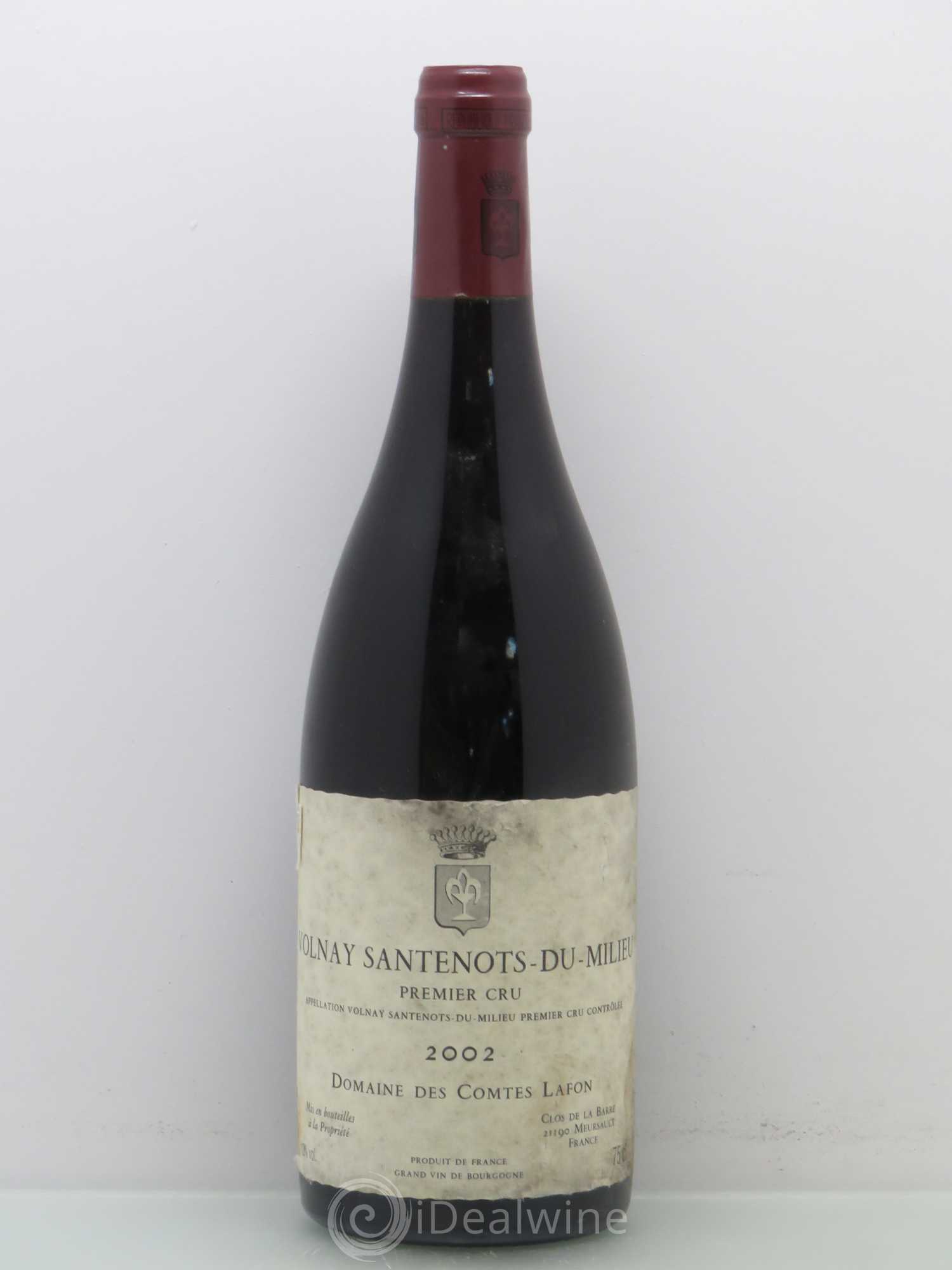Volnay 1er Cru Santenots du Milieu Comtes Lafon (Domaine des) 2002 - Lot de 1 bouteille - 0