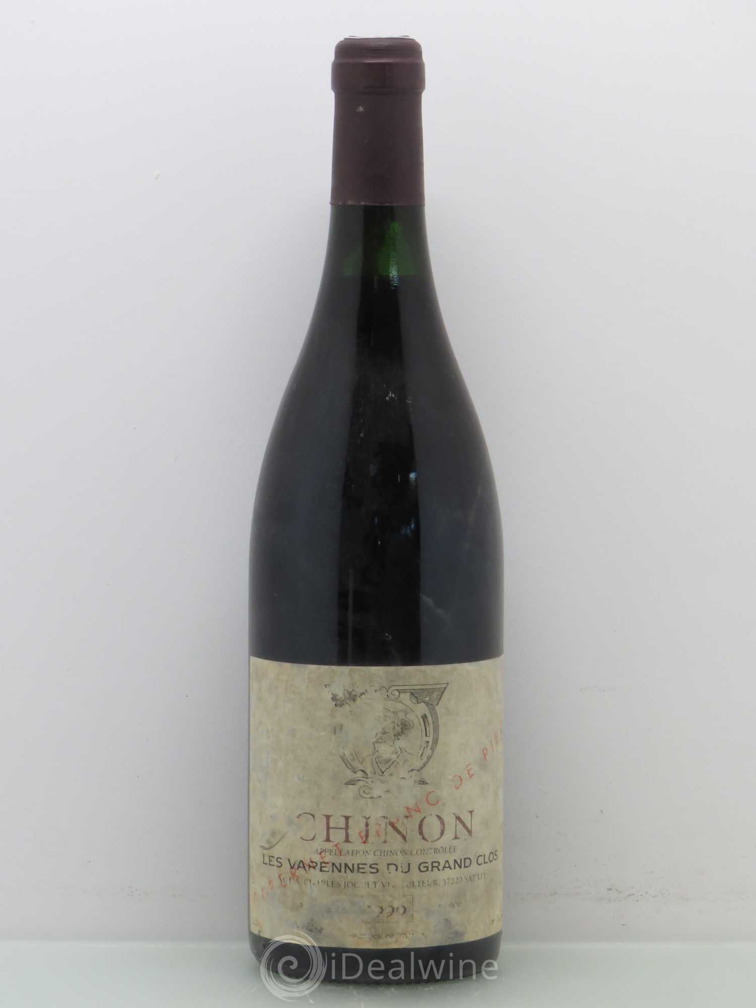 Chinon Varenne du grand Clos Joguet Franc De Pied 1990 - Posten von 1 Flasche - 0