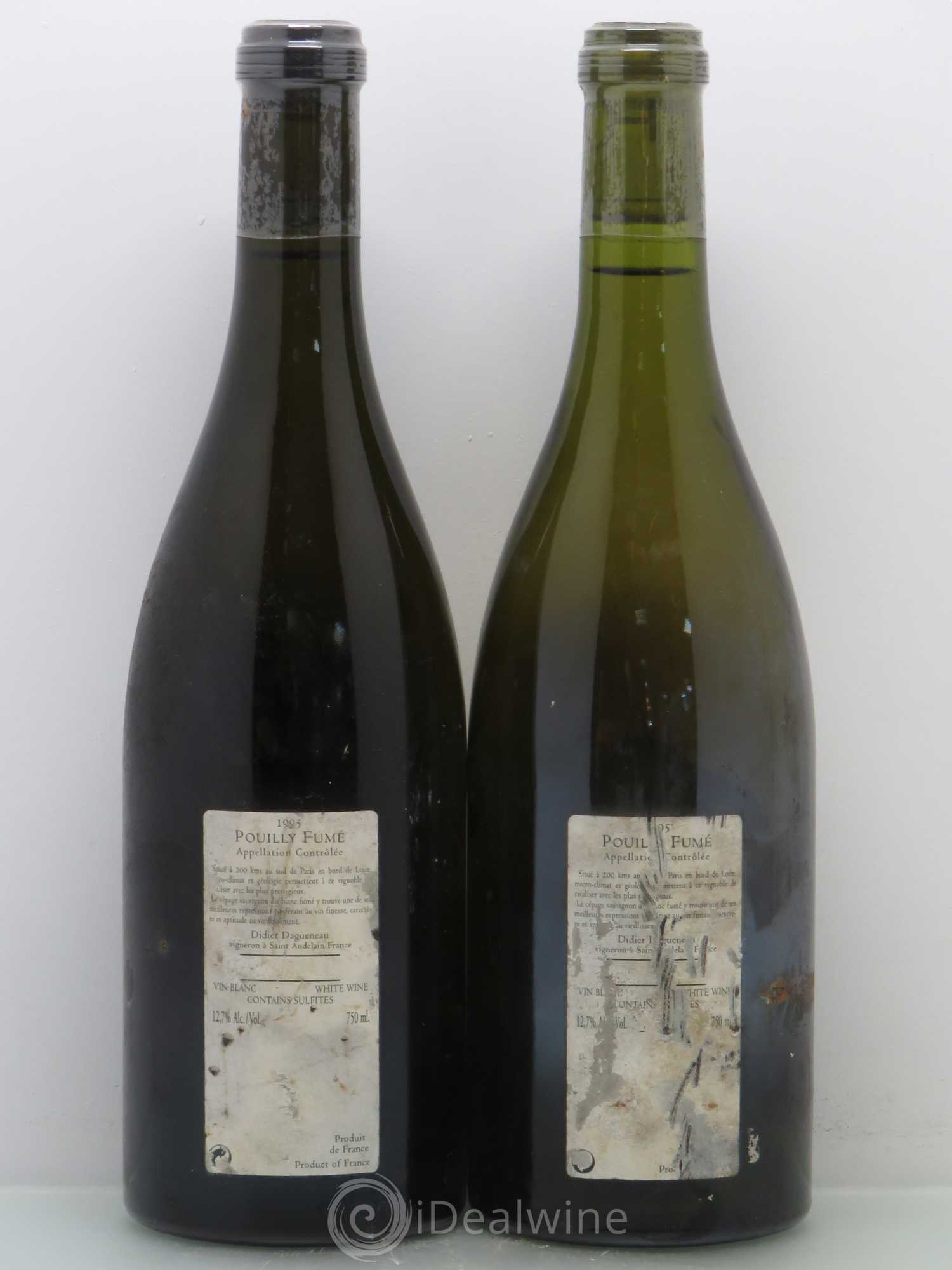 Vin de France (anciennement Pouilly-Fumé) Silex Dagueneau (Domaine Didier - Louis-Benjamin) 1995 - Lot de 2 bouteilles - 1