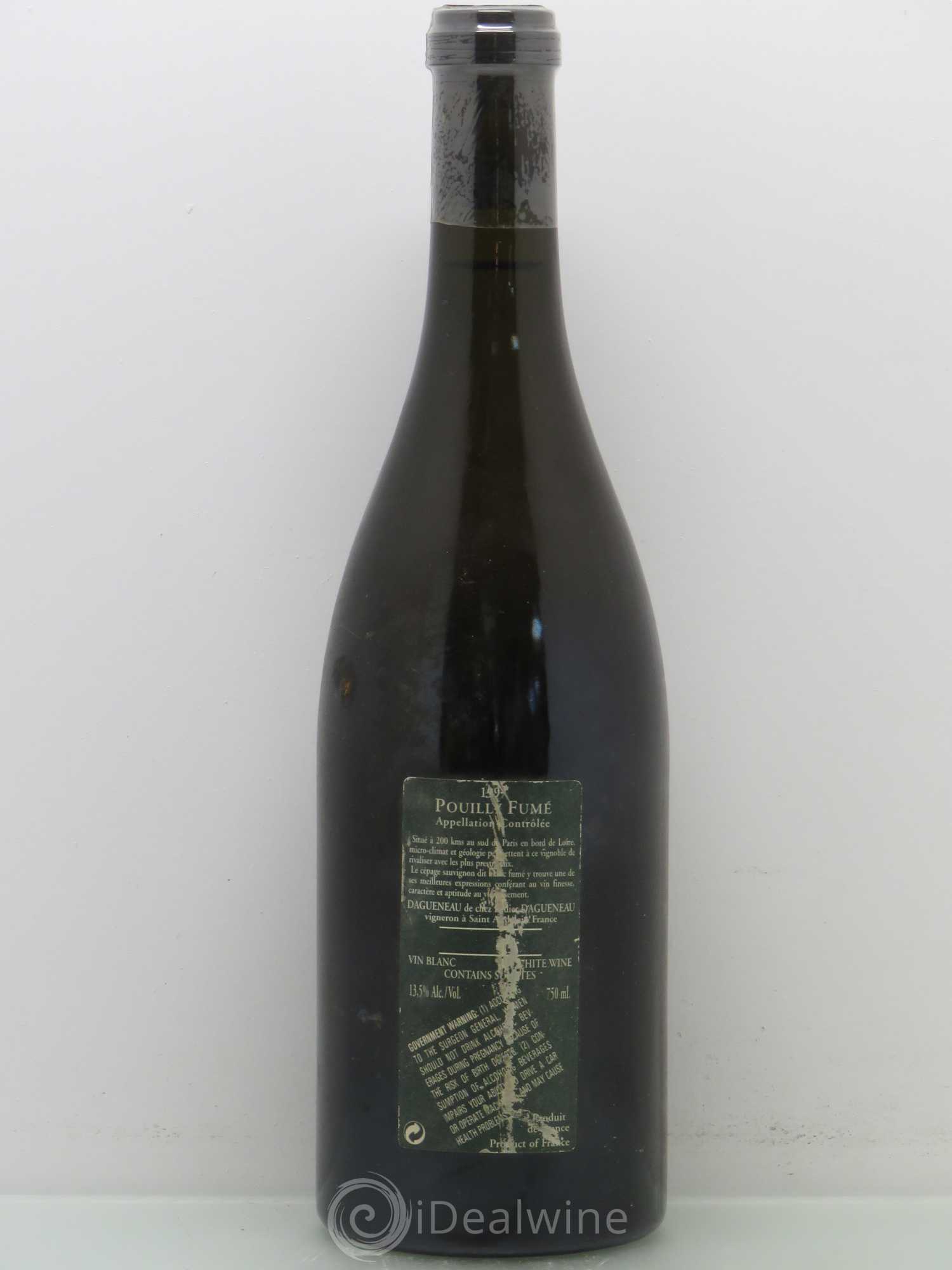Vin de France (anciennement Pouilly-Fumé) Silex Dagueneau (Domaine Didier - Louis-Benjamin) 1997 - Lot de 1 bouteille - 1