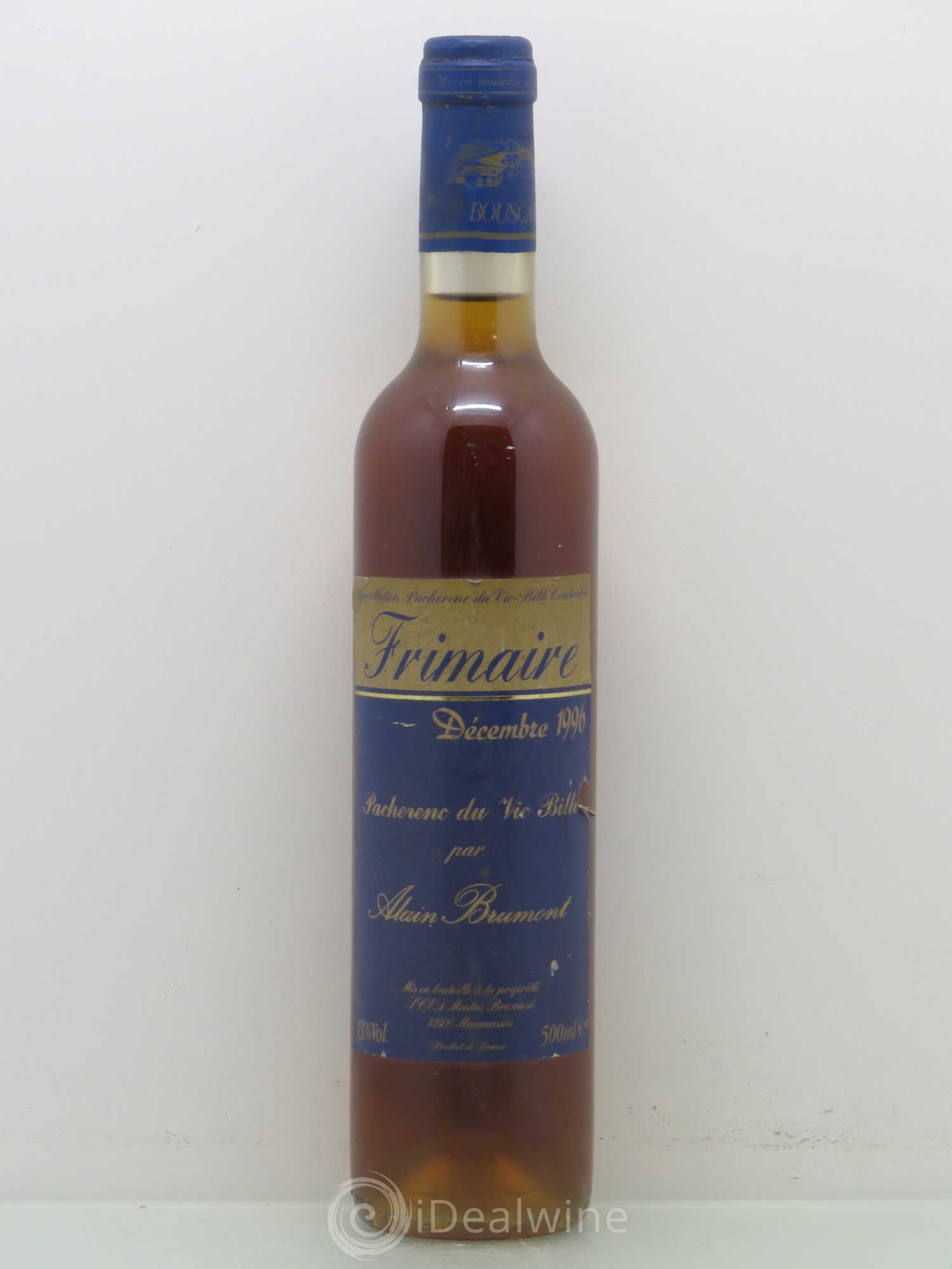 Pacherenc du Vic-Bilh Château Bouscassé Frimaire Alain Brumont 1996 - Lotto di 1 bottiglia - 0