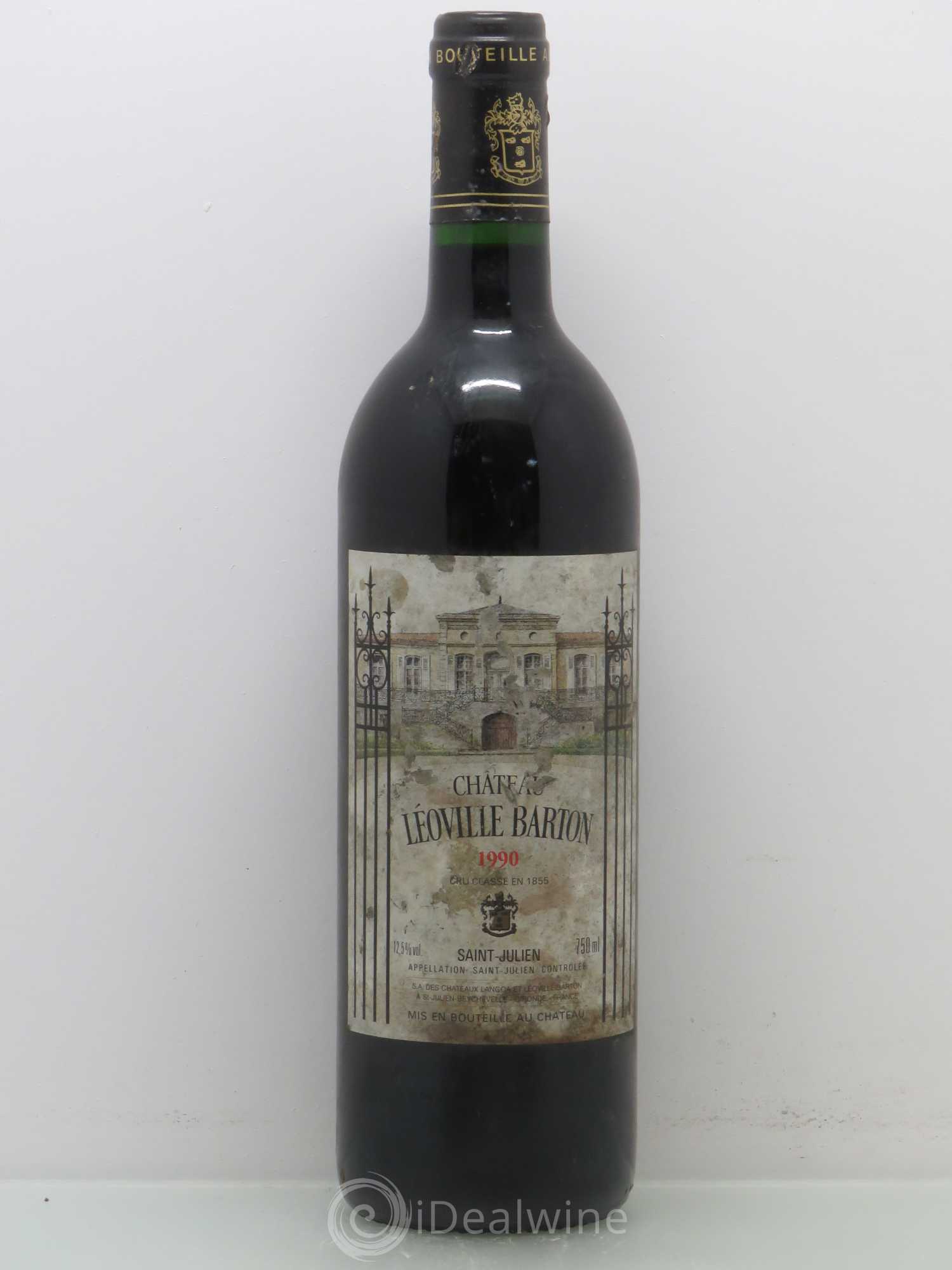 Château Léoville Barton 2ème Grand Cru Classé 1990 - Lot de 1 bouteille - 0