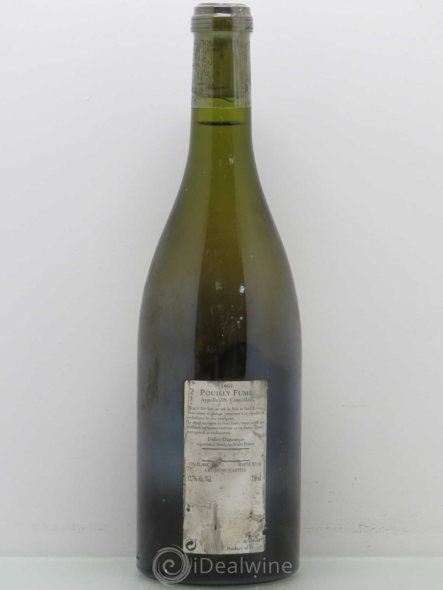 Vin de France (anciennement Pouilly-Fumé) Silex Dagueneau (Domaine Didier - Louis-Benjamin) 1995 - Lot de 1 bouteille - 1