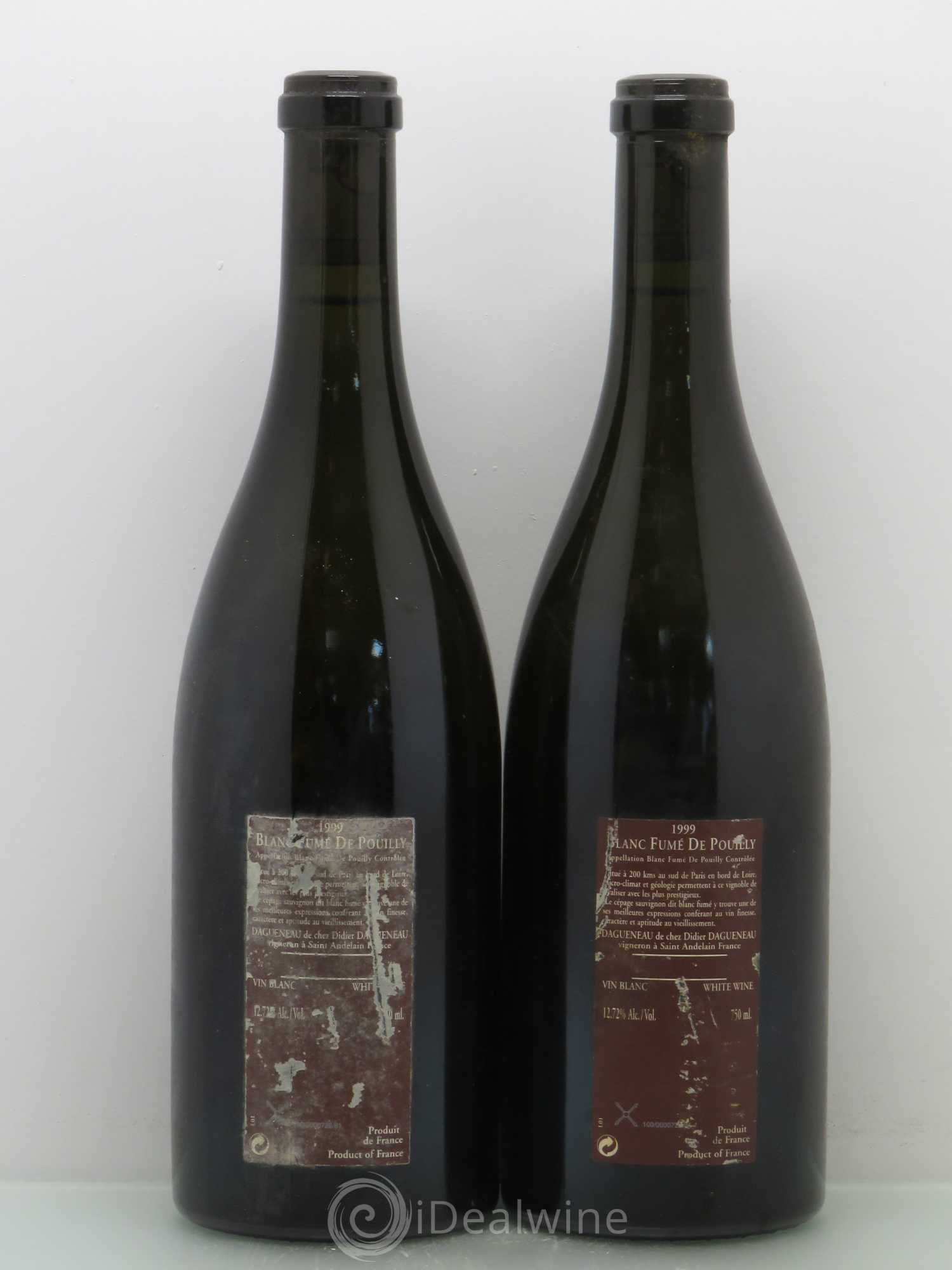 Vin de France (anciennement Pouilly-Fumé) Pur Sang Dagueneau (Domaine Didier - Louis-Benjamin) 1999 - Lot de 2 bouteilles - 1