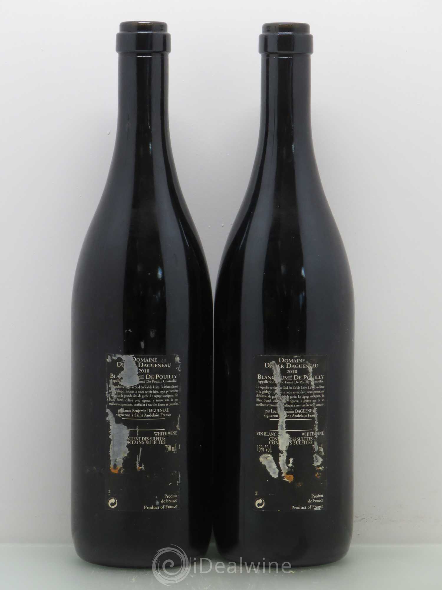 Vin de France (anciennement Pouilly-Fumé) Silex Dagueneau (Domaine Didier - Louis-Benjamin) 2010 - Lot de 2 bouteilles - 1