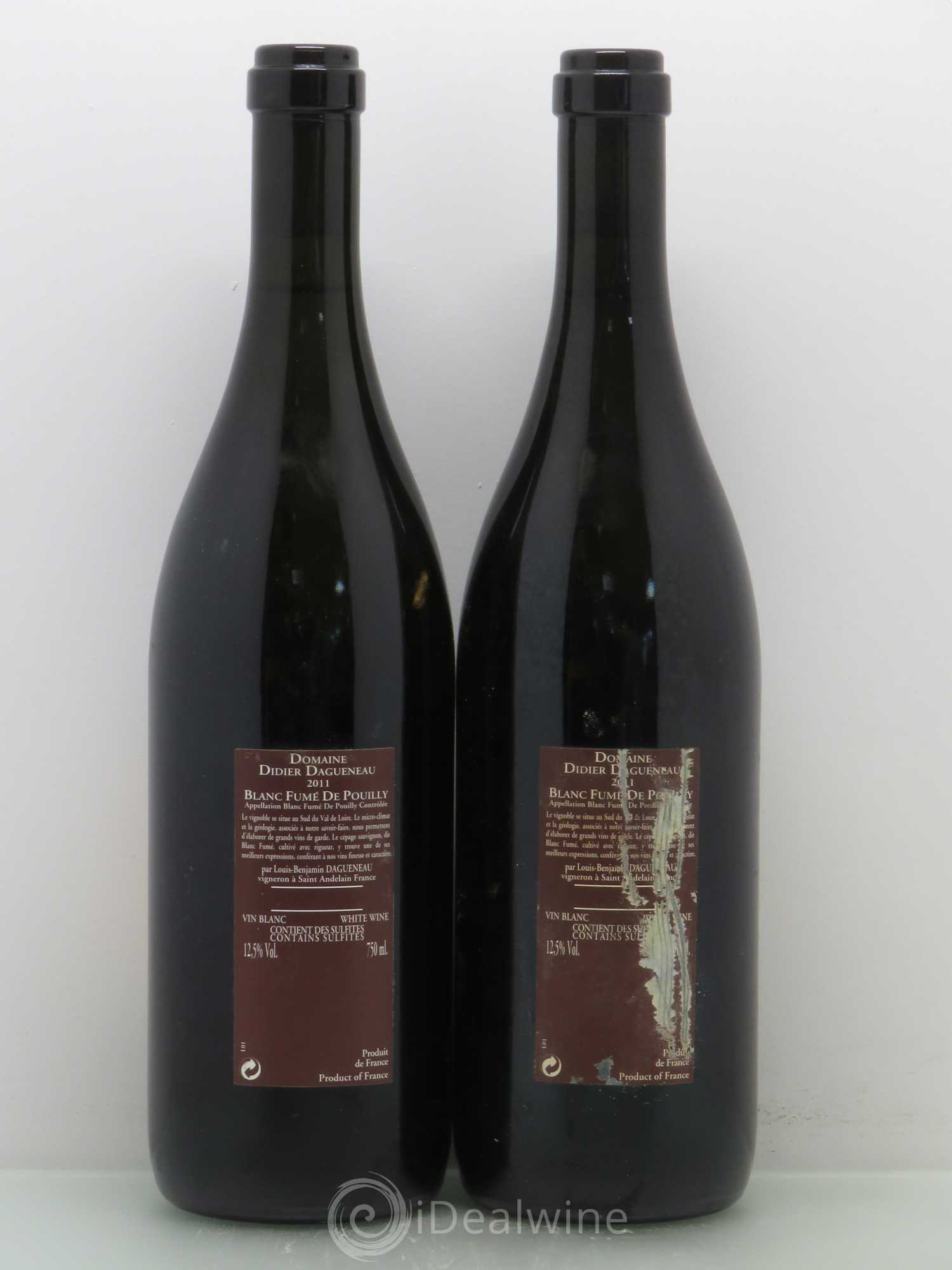 Vin de France (anciennement Pouilly-Fumé) Pur Sang Dagueneau (Domaine Didier - Louis-Benjamin) 2011 - Lot de 2 bouteilles - 1