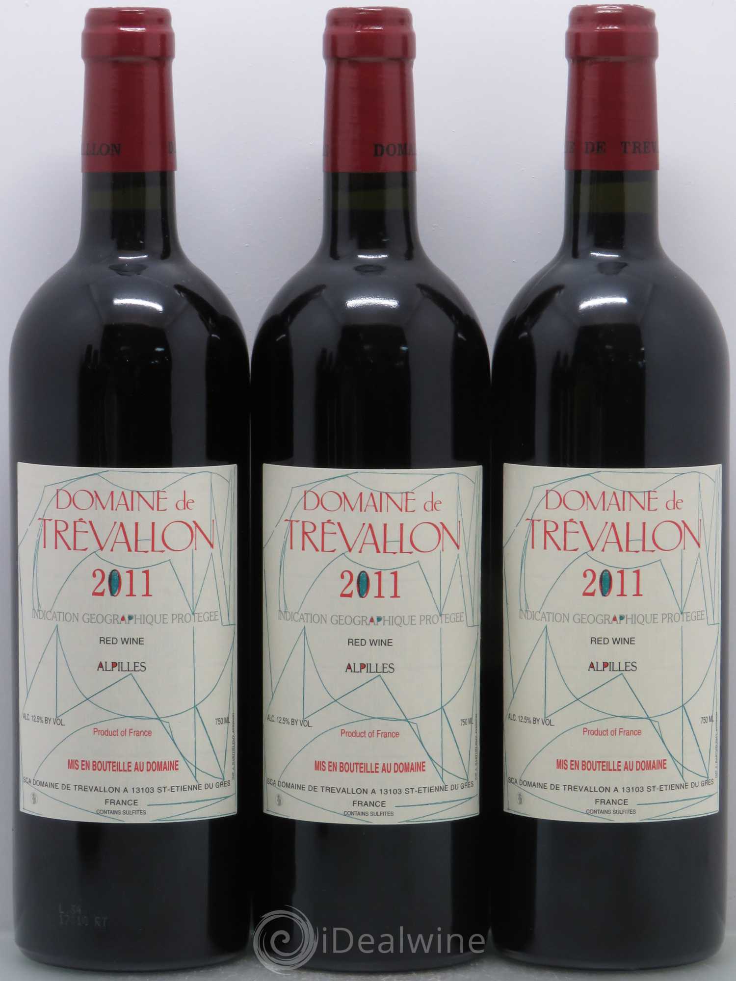 Coteaux d'Aix-en-Provence Trévallon (Domaine de) Eloi Dürrbach 2011 - Lot de 12 bouteilles - 1