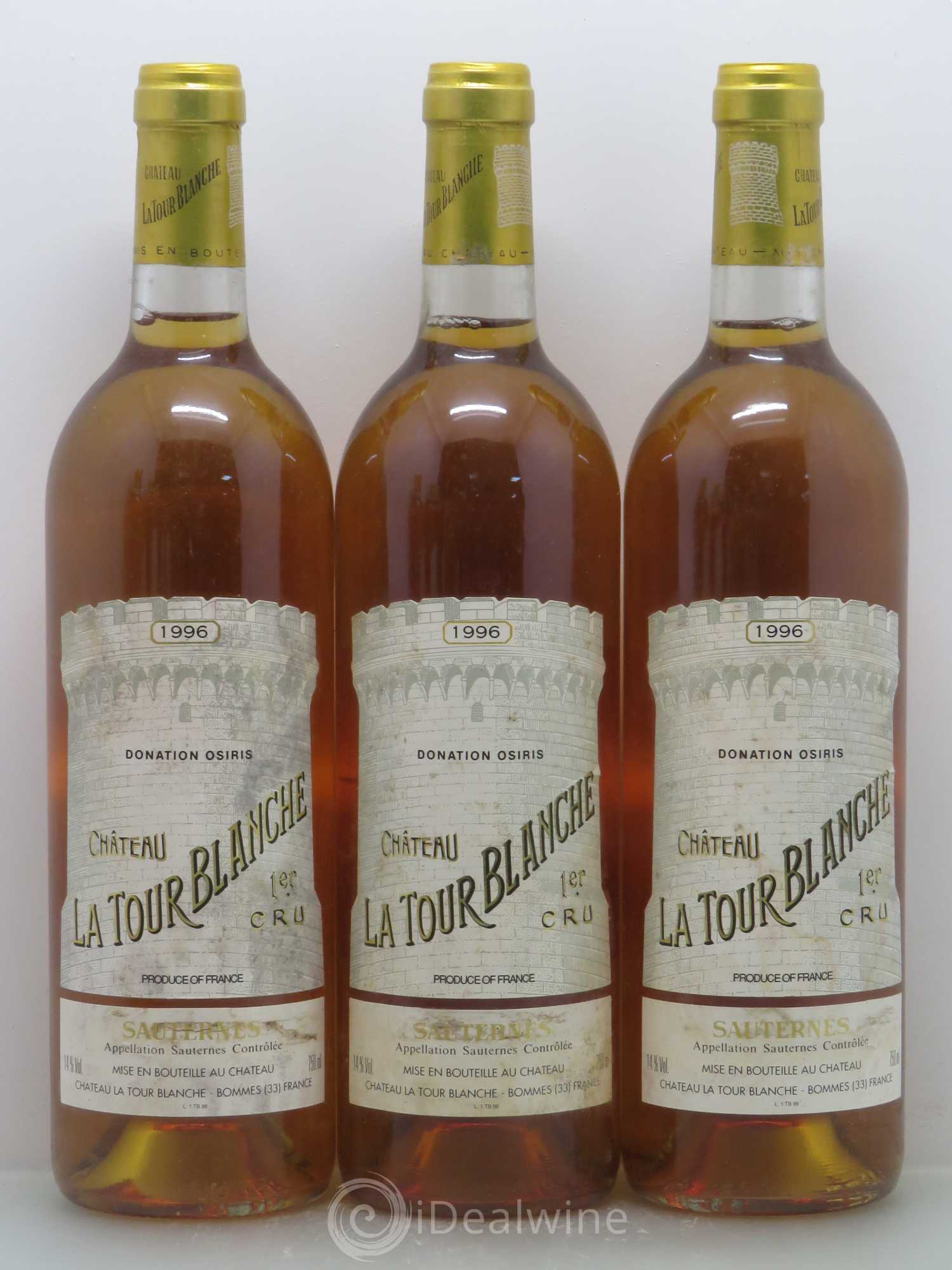 Château la Tour Blanche 1er Grand Cru Classé 1996 - Lotto di 6 bottiglie - 1
