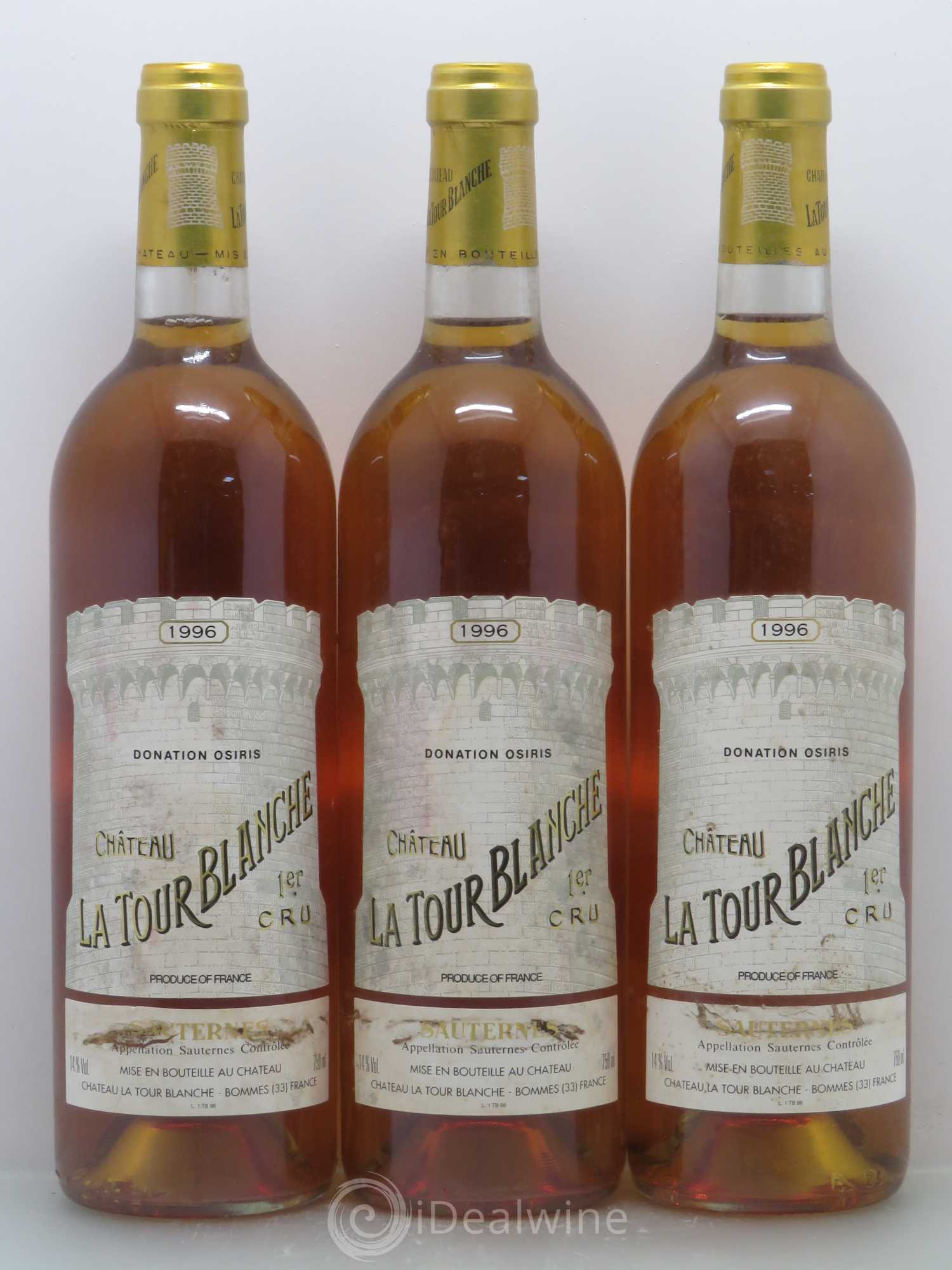 Château la Tour Blanche 1er Grand Cru Classé 1996 - Lotto di 6 bottiglie - 2