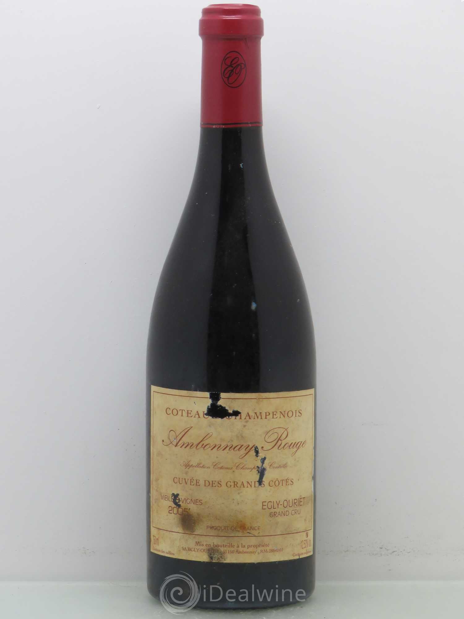 Ambonnay Cuvée des Grands Côtés VV Grand Cru Egly-Ouriet 2005 - Lot de 1 bouteille - 0
