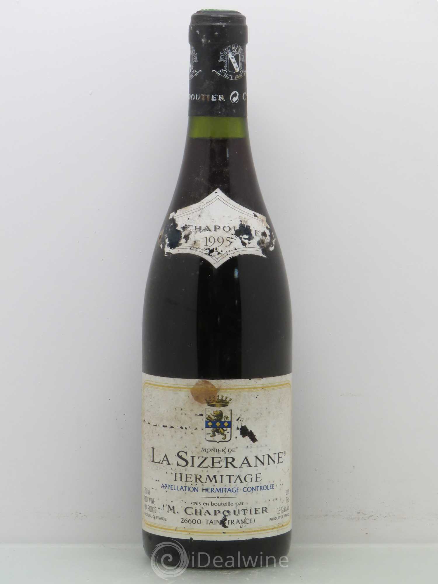 Hermitage Monier de La Sizeranne Chapoutier 1995 - Lot de 1 bouteille - 0