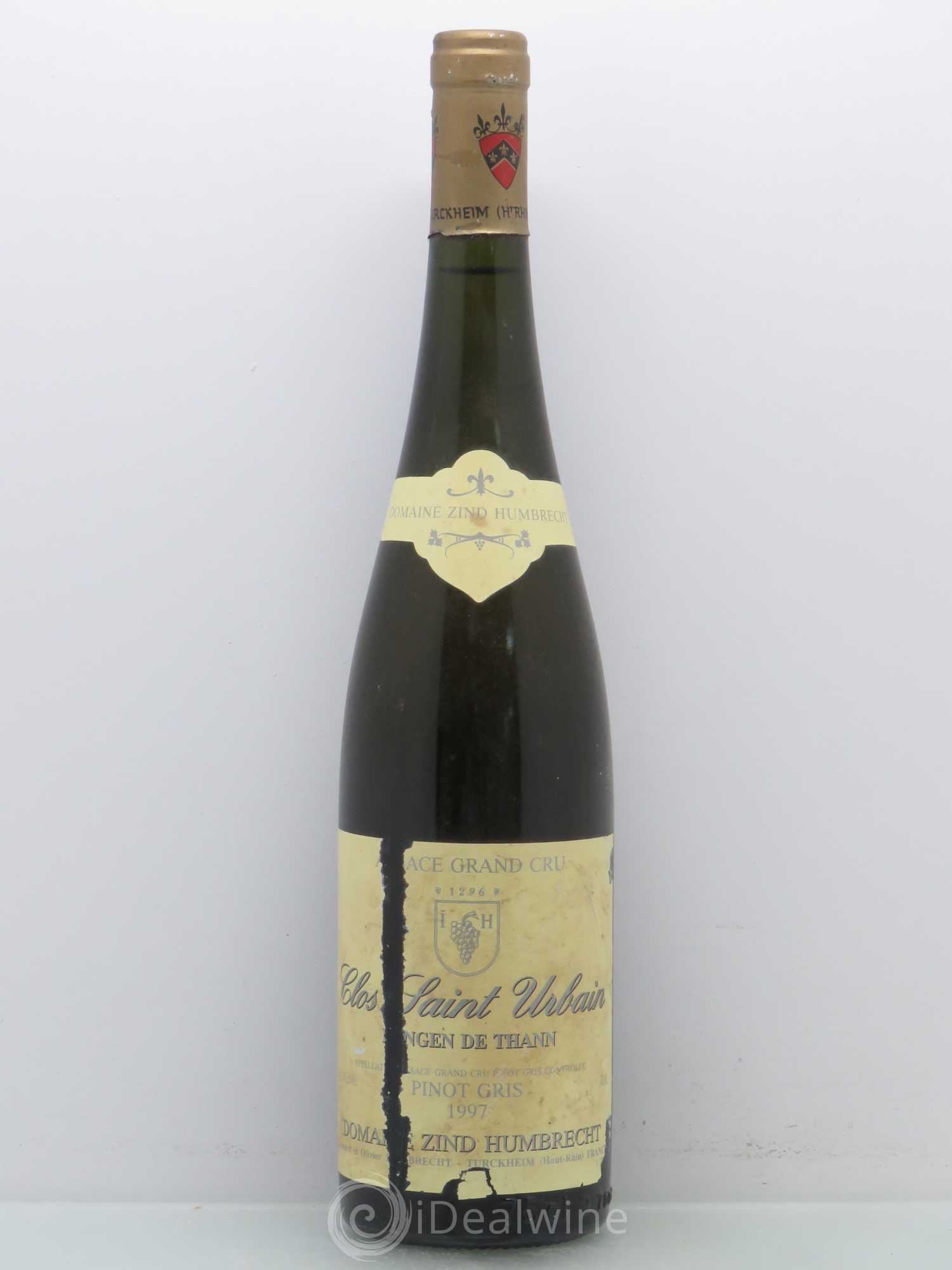 Alsace Pinot Gris Grand Cru Rangen de Thann Clos Saint-Urbain Zind-Humbrecht (Domaine) 1997 - Lot de 1 bouteille - 0