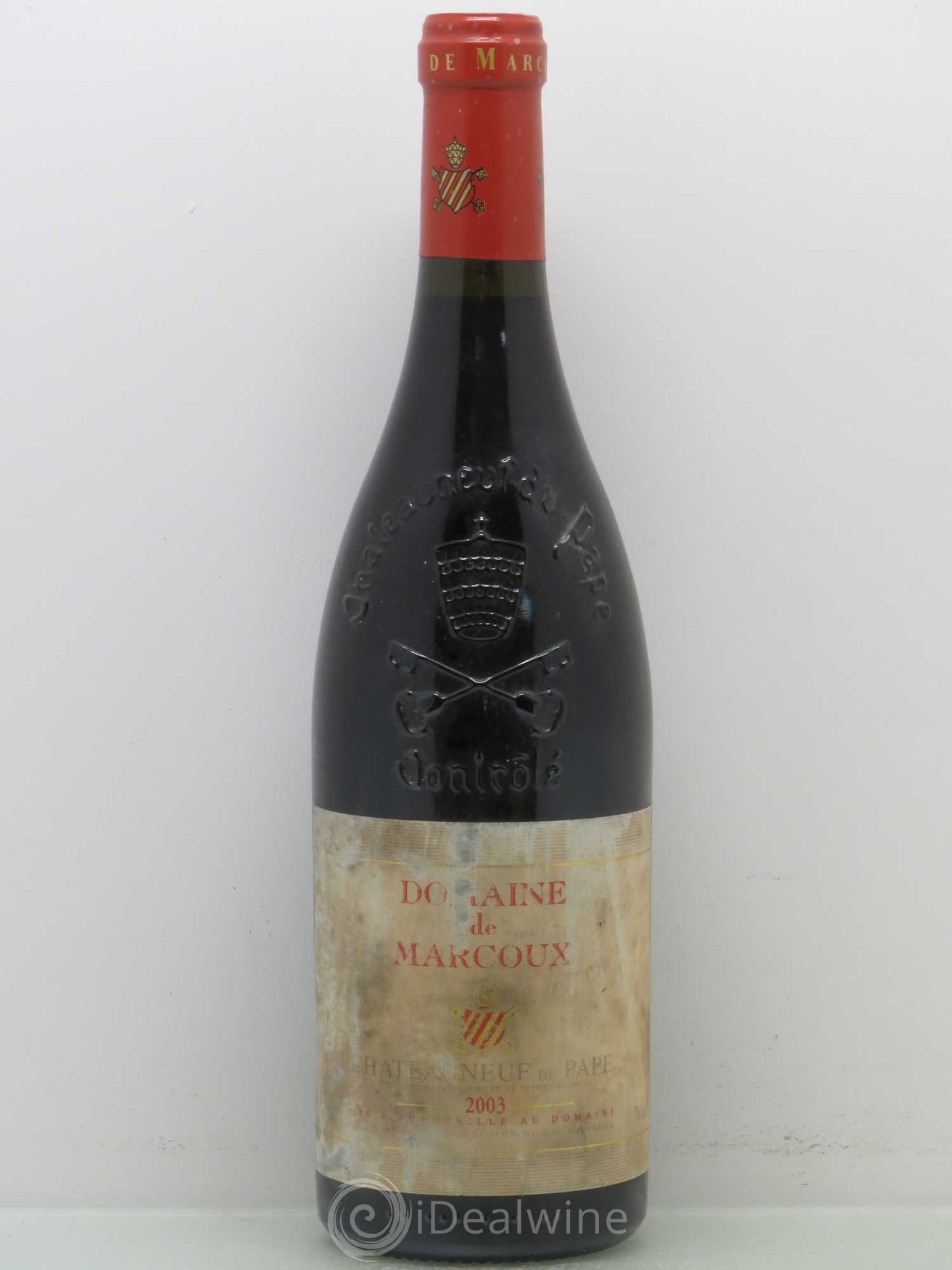 Châteauneuf-du-Pape Marcoux (Domaine de) 2003 - Lot de 1 bouteille - 0