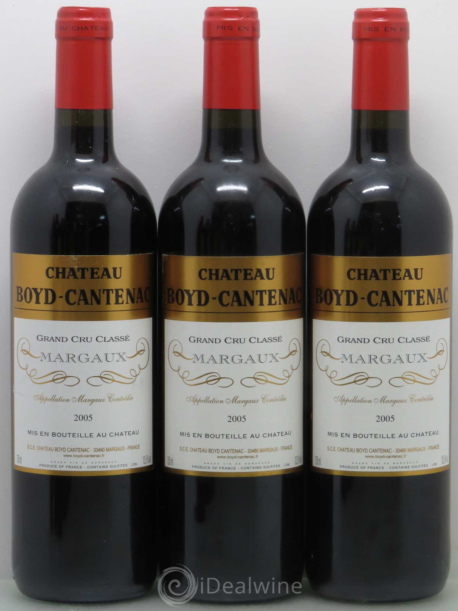 Château Boyd Cantenac 3ème Grand Cru Classé 2005 - Lot de 6 bouteilles - 1