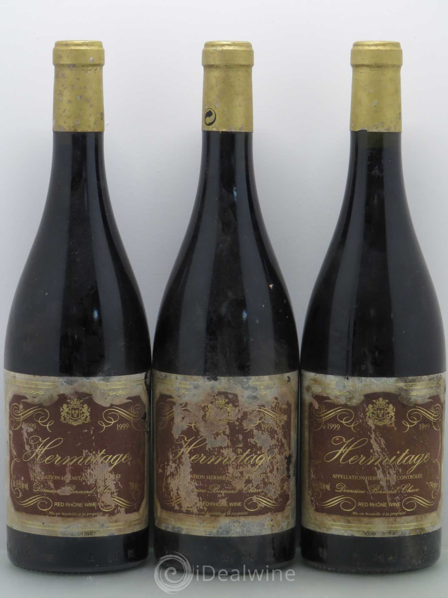 Hermitage Bernard Chave 1999 - Lot de 3 bouteilles - 0