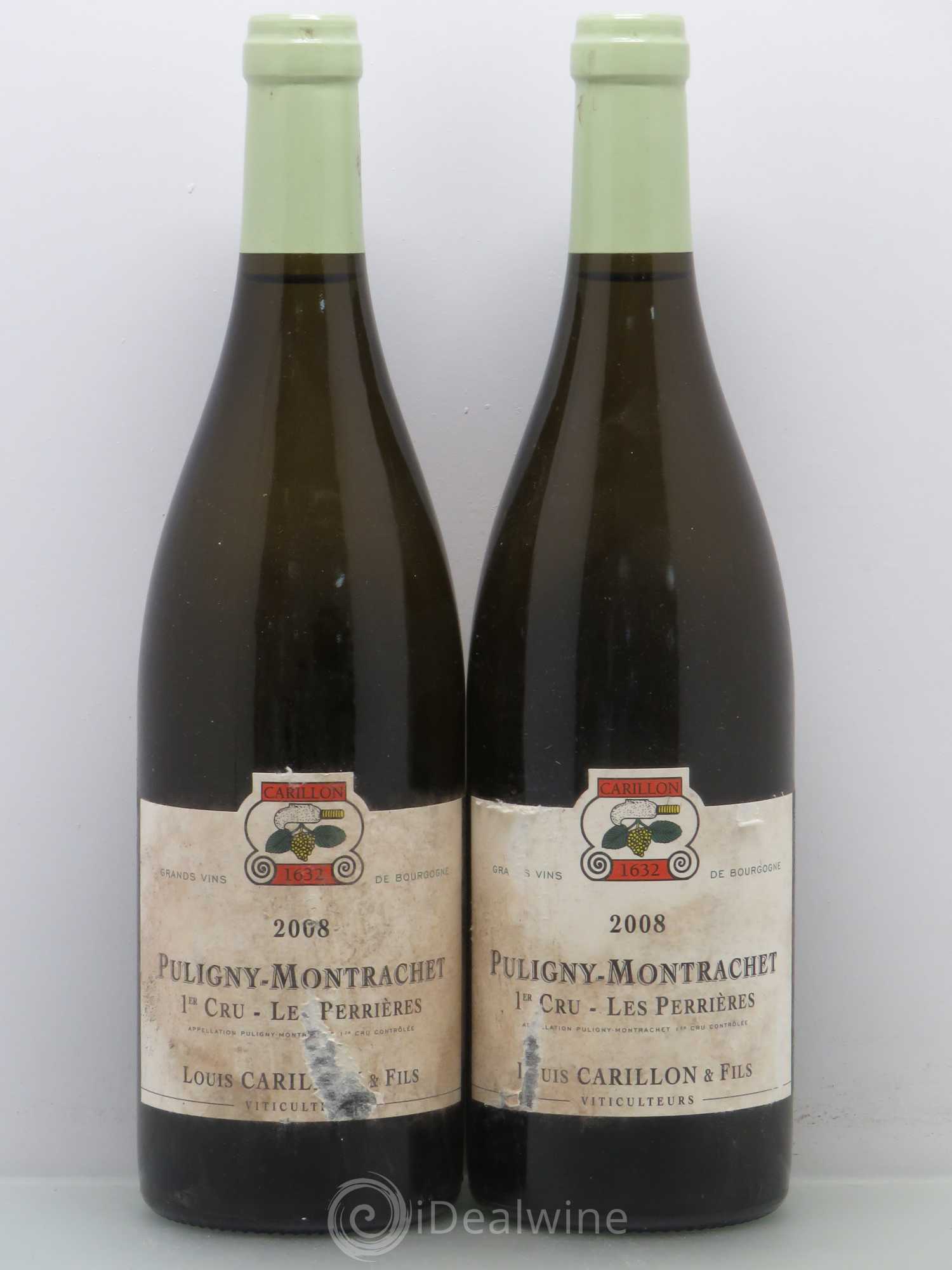 Puligny-Montrachet 1er Cru Les Perrières Louis Carillon & Fils 2008 - Lot de 2 bouteilles - 0