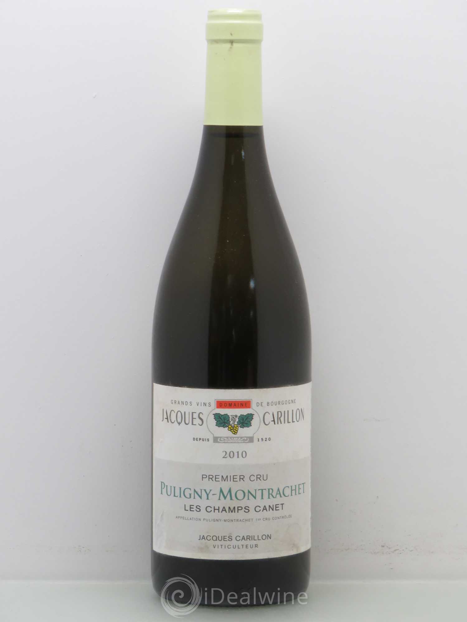 Puligny-Montrachet 1er Cru Les Champs Canet Jacques Carillon 2010 - Posten von 1 Flasche - 0