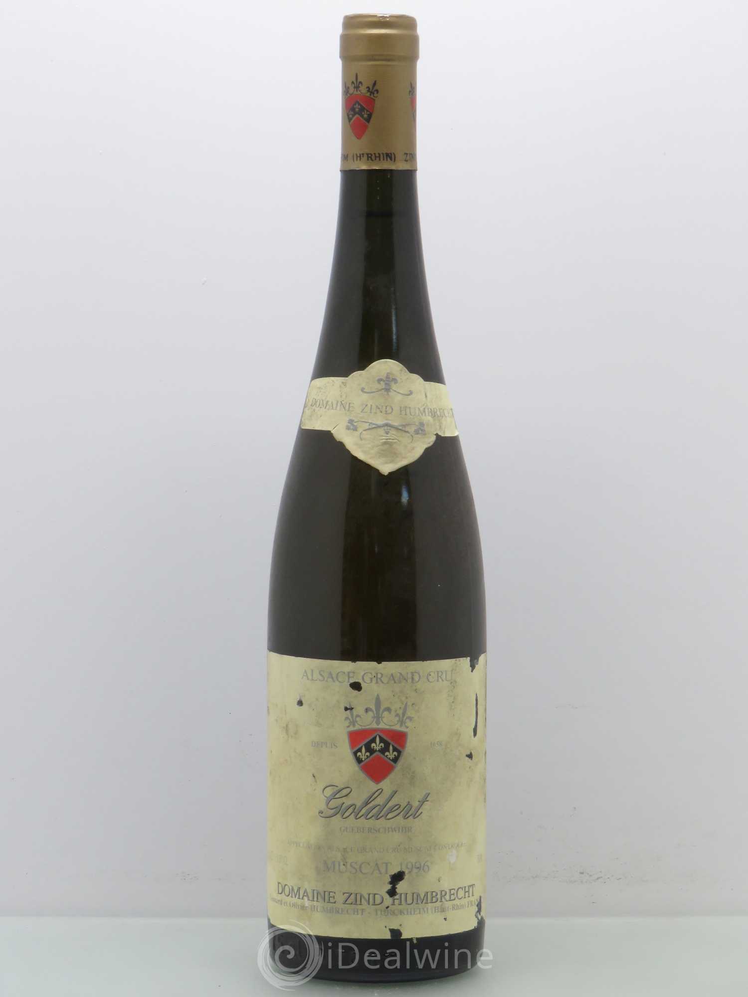 Alsace Muscat Grand Cru Goldert Zind-Humbrecht (Domaine) 1996 - Lot de 1 bouteille - 0