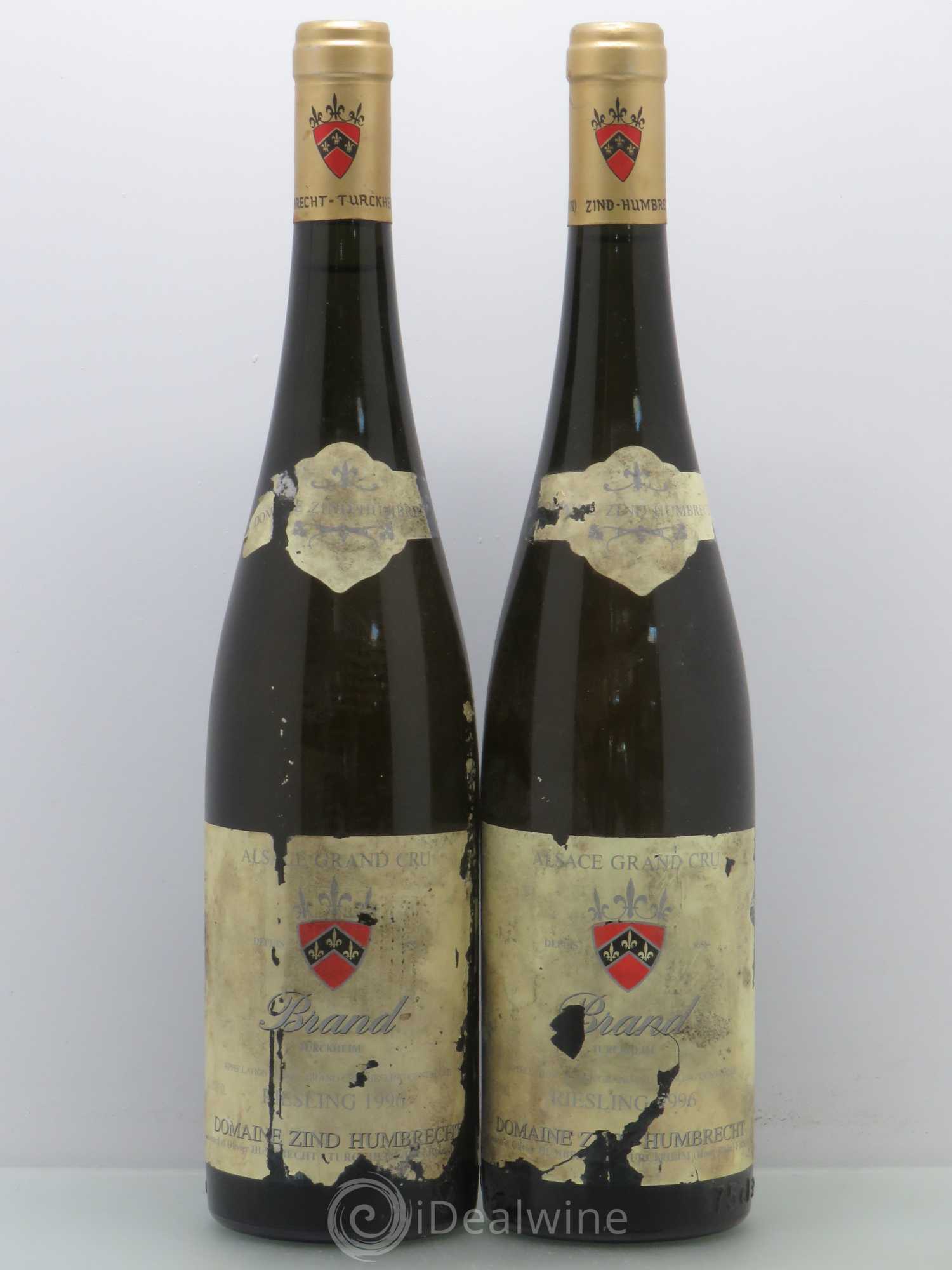 Alsace Riesling Grand Cru Brand Zind-Humbrecht (Domaine) 1996 - Lot de 2 bouteilles - 0