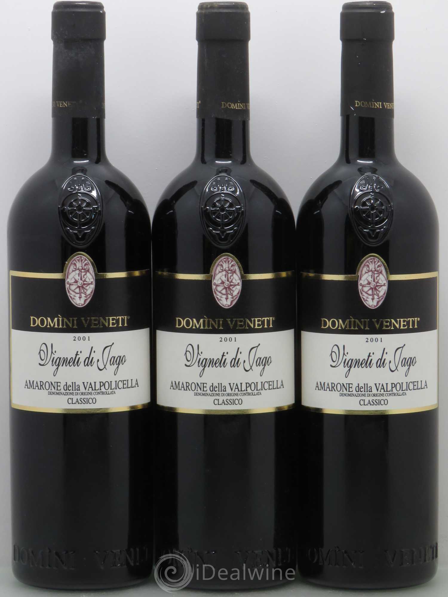 Amarone della Valpolicella DOC Classico Vigneti di Jago Domini Veneti 2001 - Posten von 3 Flaschen - 0