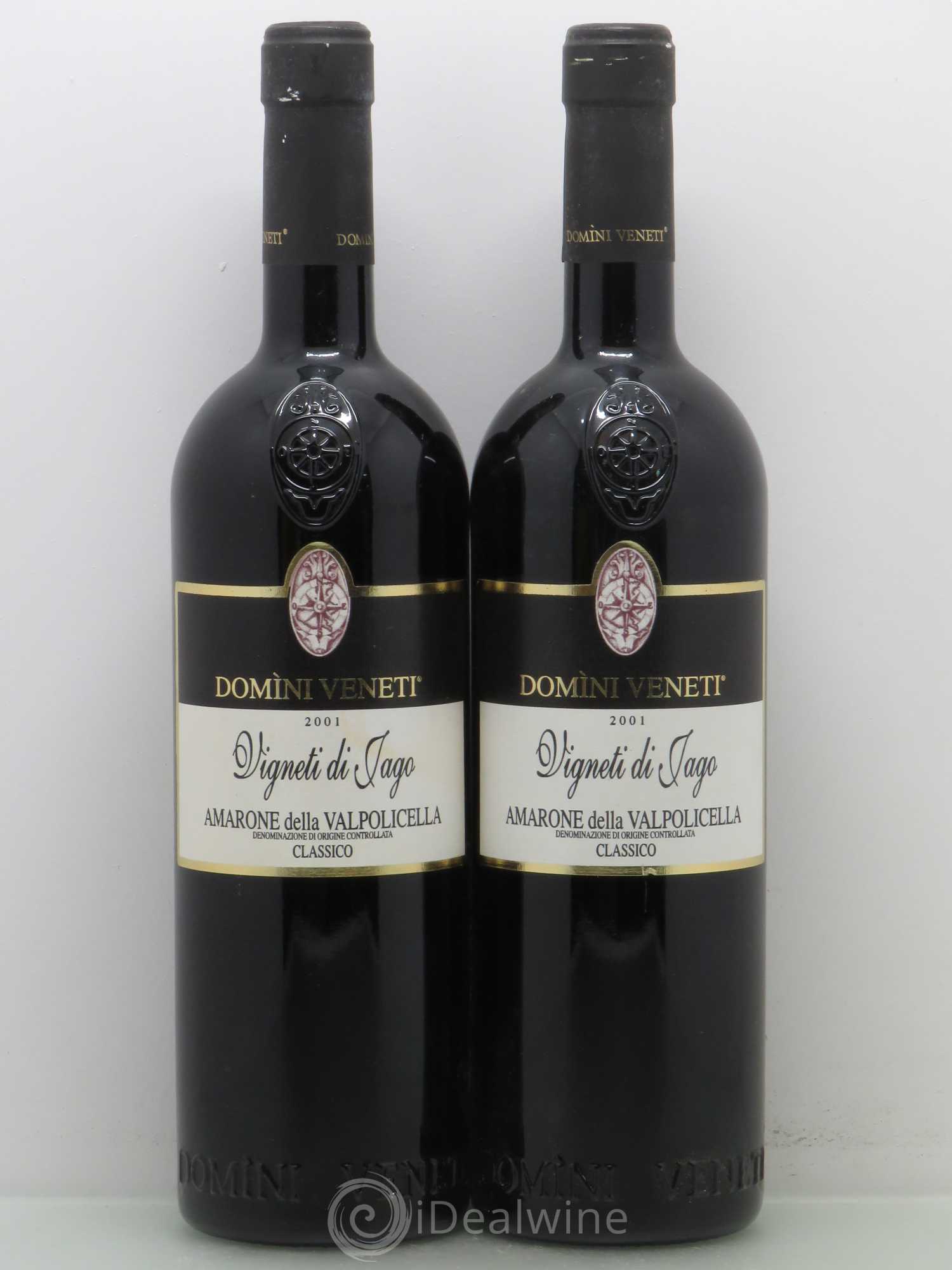 Amarone della Valpolicella DOC Classico Vigneti di Jago Domini Veneti 2001 - Posten von 2 Flaschen - 0