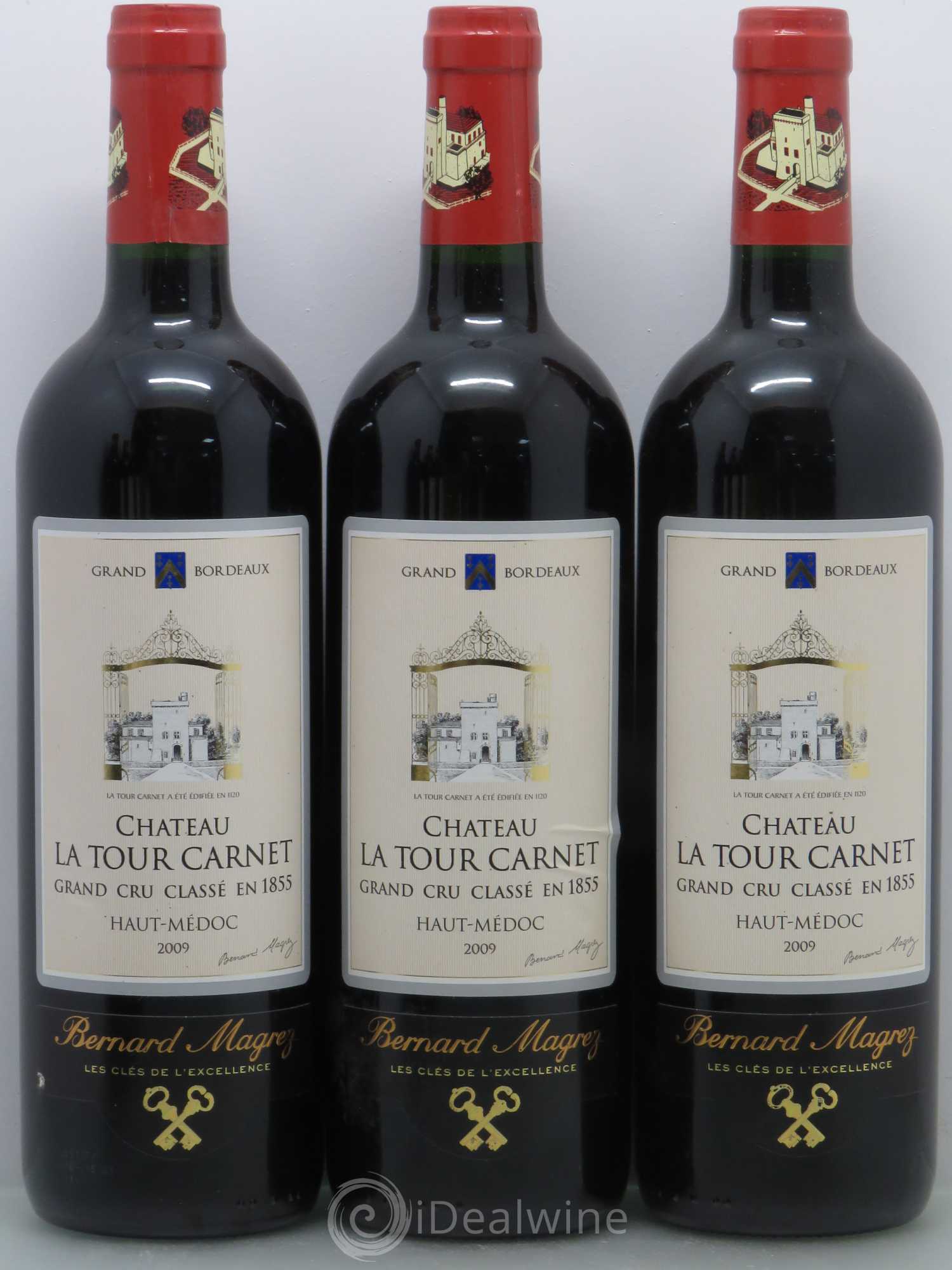 Château la Tour Carnet 4ème Grand Cru Classé 2009 - Lot de 6 bouteilles - 1