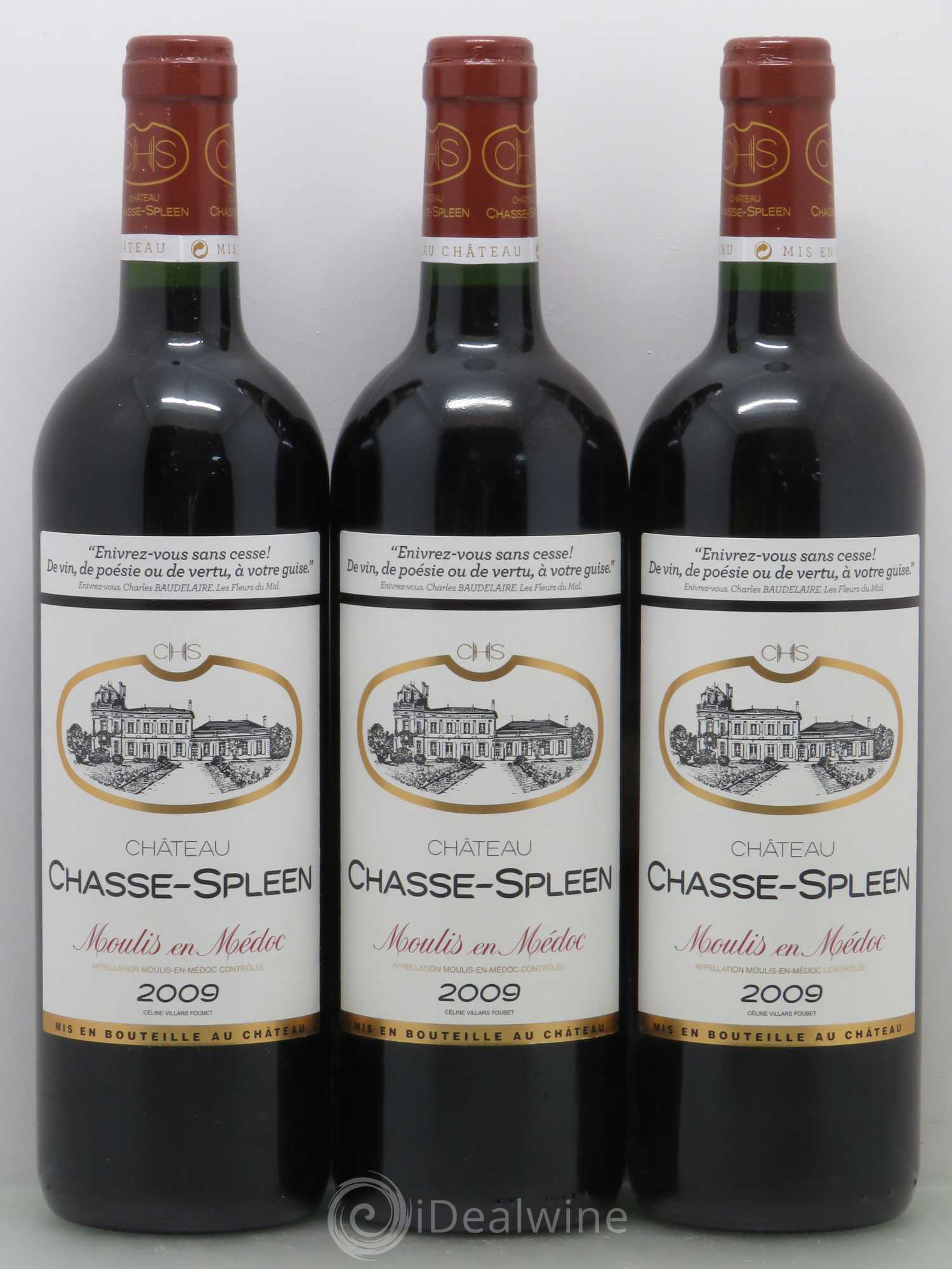Château Chasse Spleen 2009 - Lot de 6 bouteilles - 2