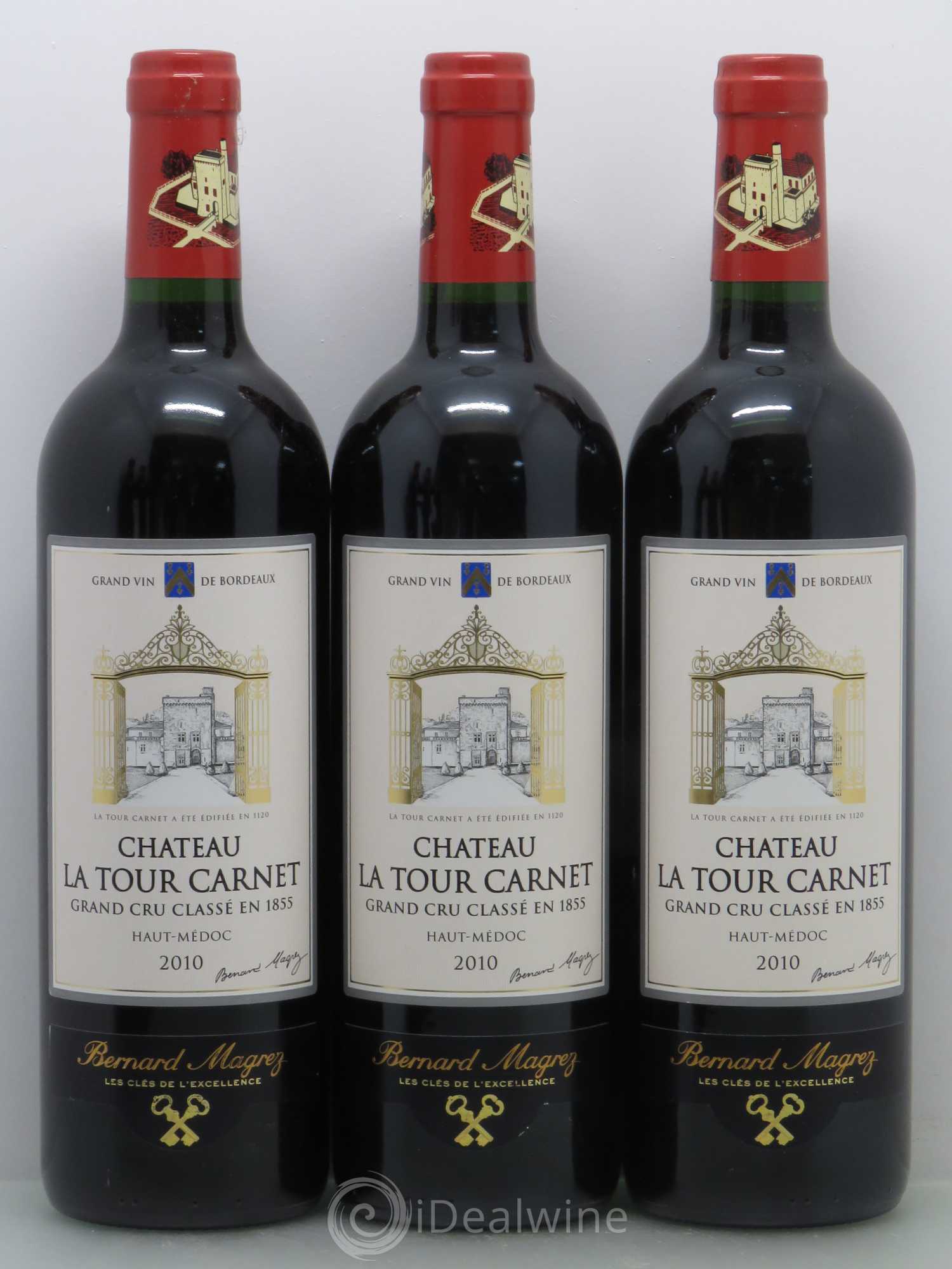 Château la Tour Carnet 4ème Grand Cru Classé 2010 - Lot de 6 bouteilles - 1