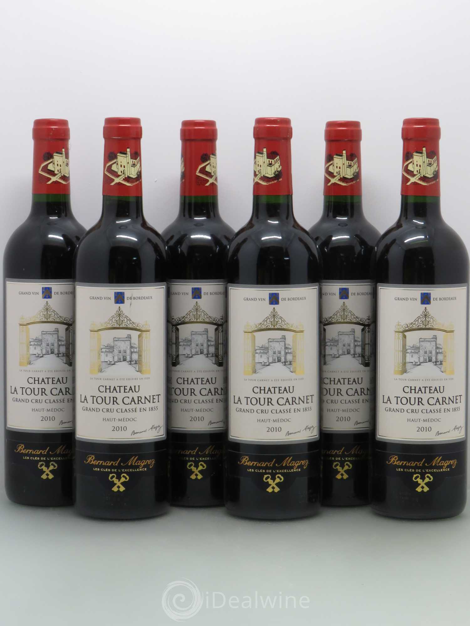 Château la Tour Carnet 4ème Grand Cru Classé 2010 - Lot de 6 bouteilles - 0